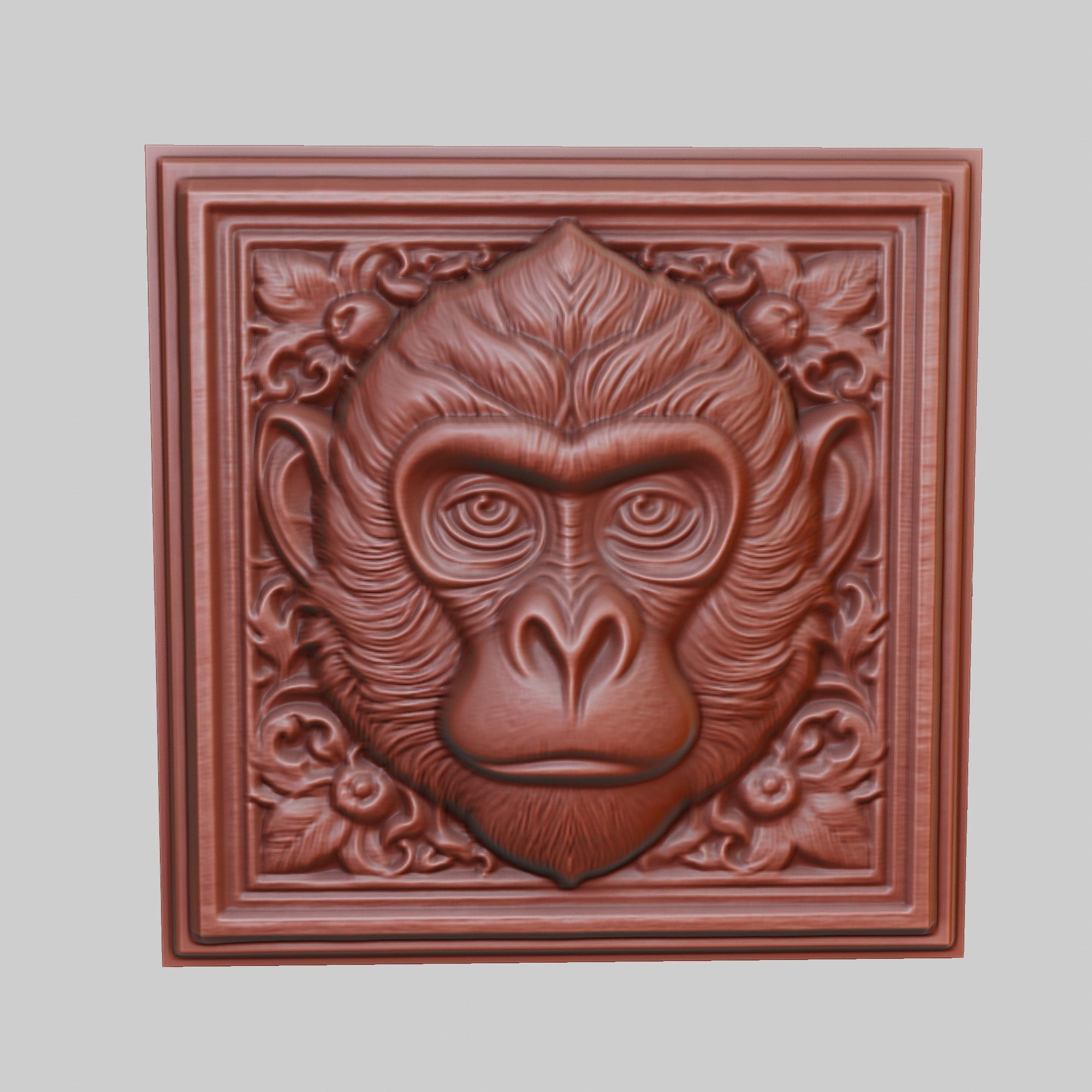 Monkey Animal 3D print model_2