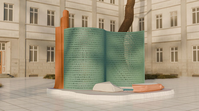 kryptos  Low-poly 3D model
