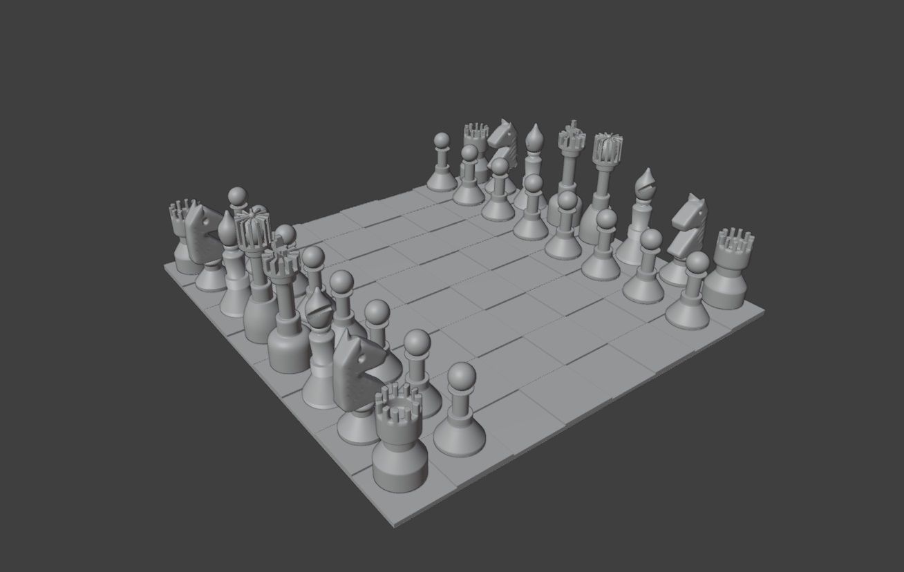 Chess Board 3D print model_3