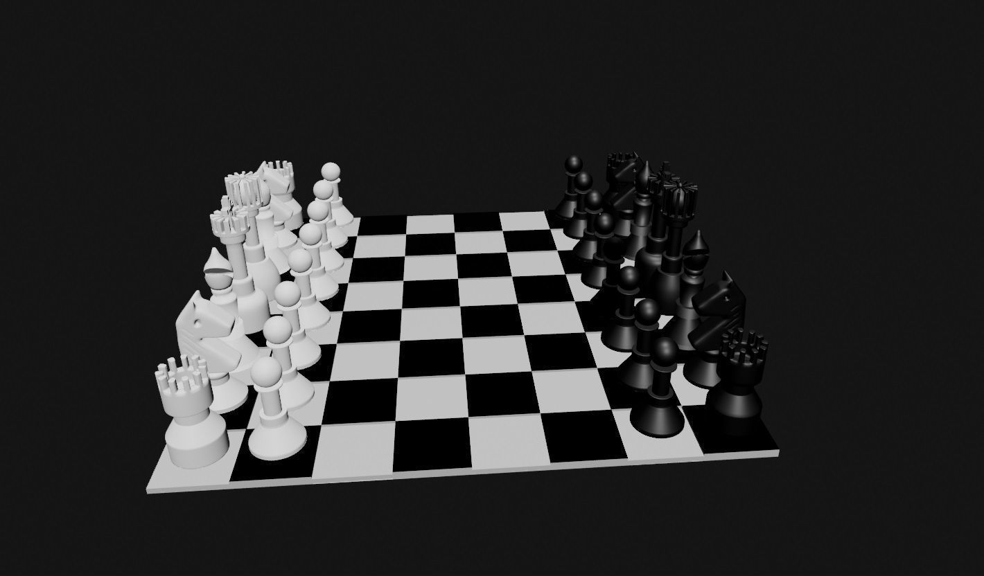 Chess Board 3D print model_2