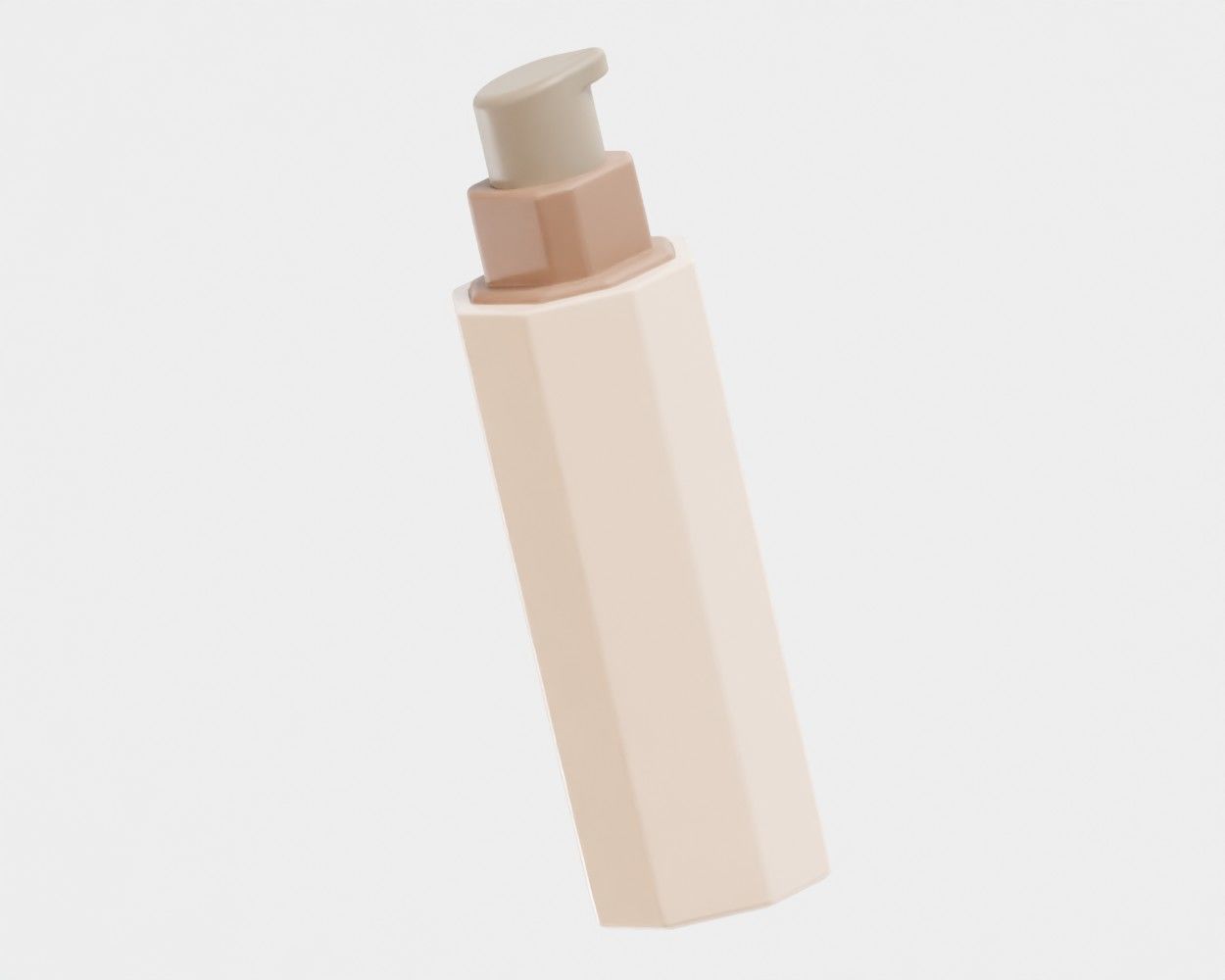 Foam Bottle 02 Low-poly 3D model_3