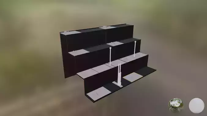 Stair Riser Stair Stand for Black Series for Detolf 4 Tier Stand