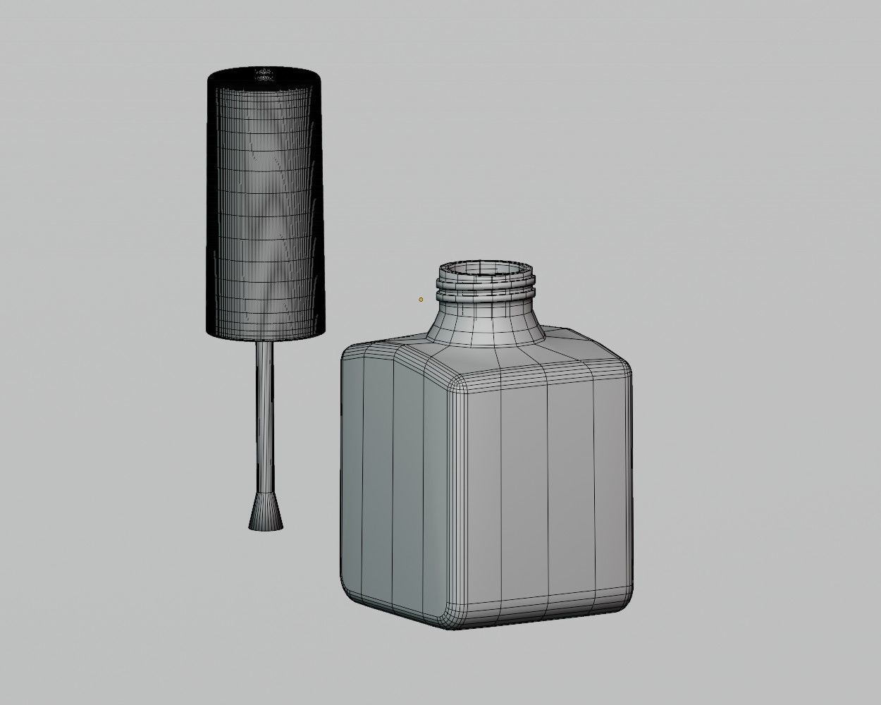 Nail Polish Bottle Low-poly 3D model_6