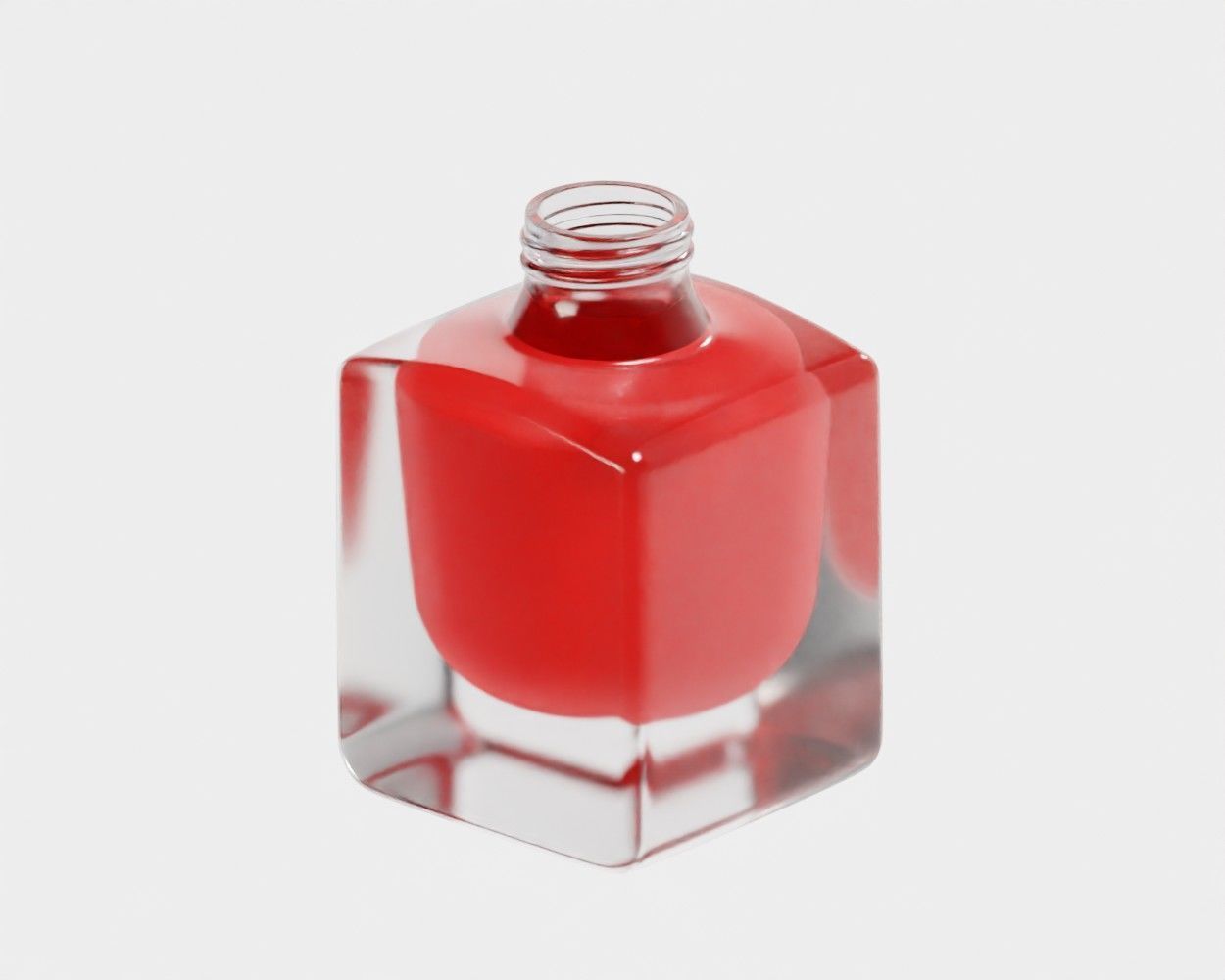 Nail Polish Bottle Low-poly 3D model_2