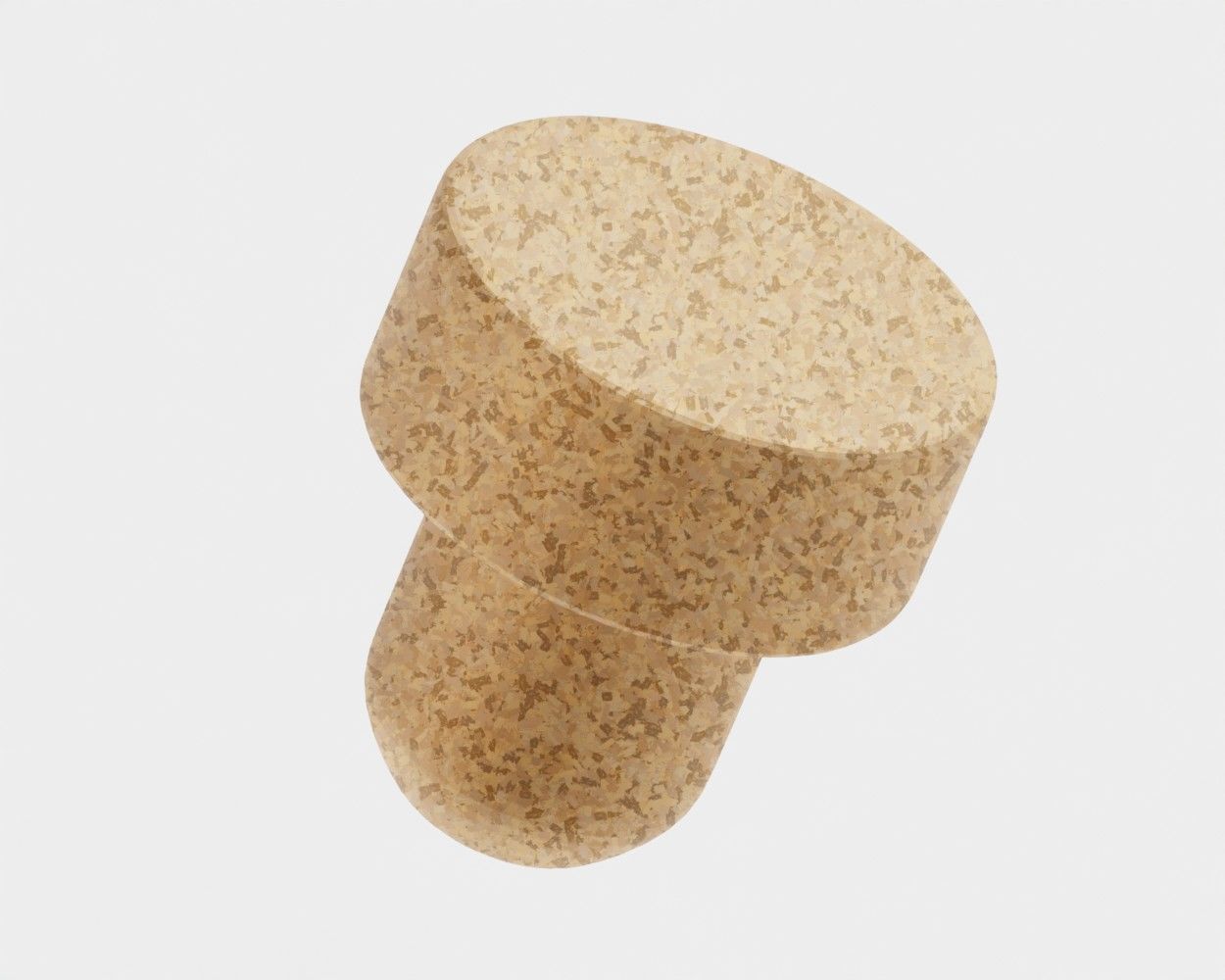 Cork 3d model Low-poly 3D model_1