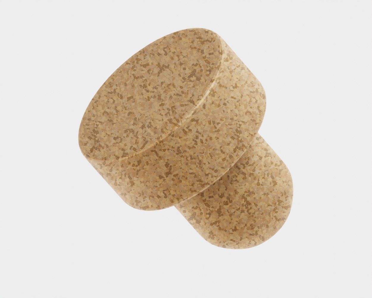 Cork 3d model Low-poly 3D model_2