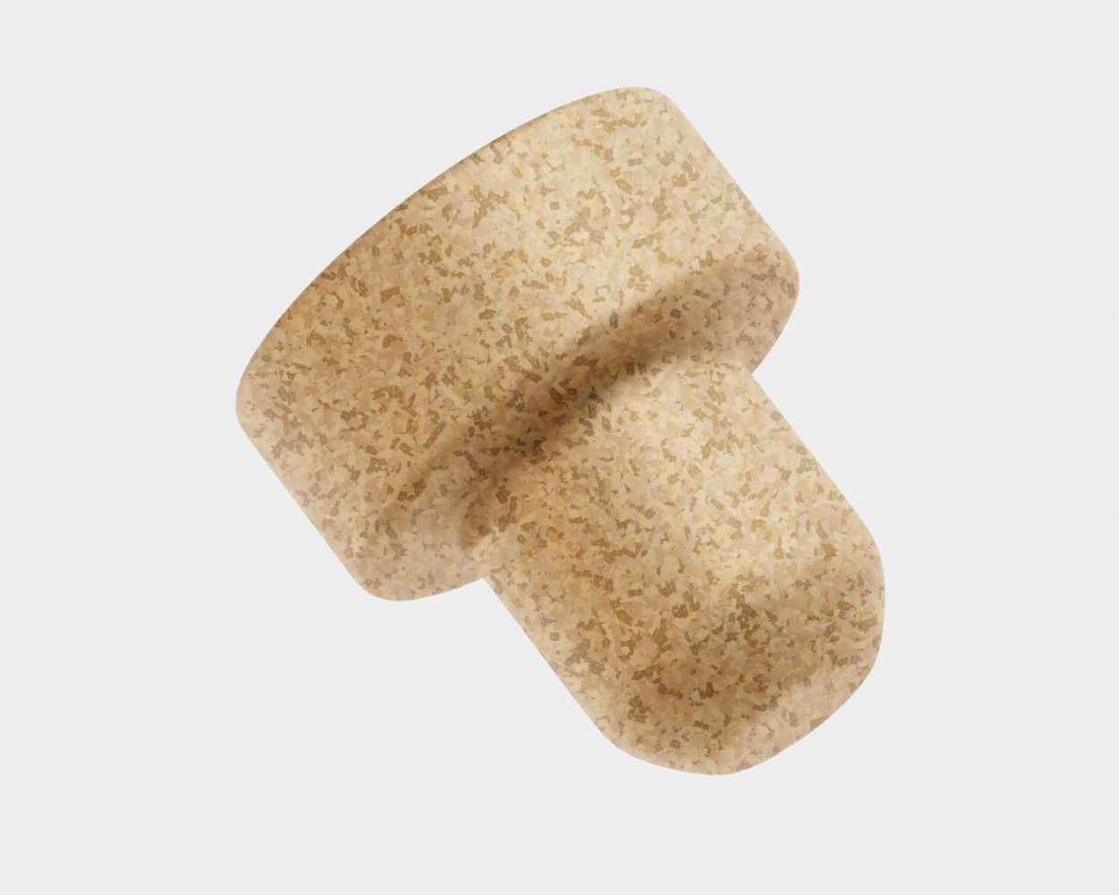 Cork 3d model Low-poly 3D model_3