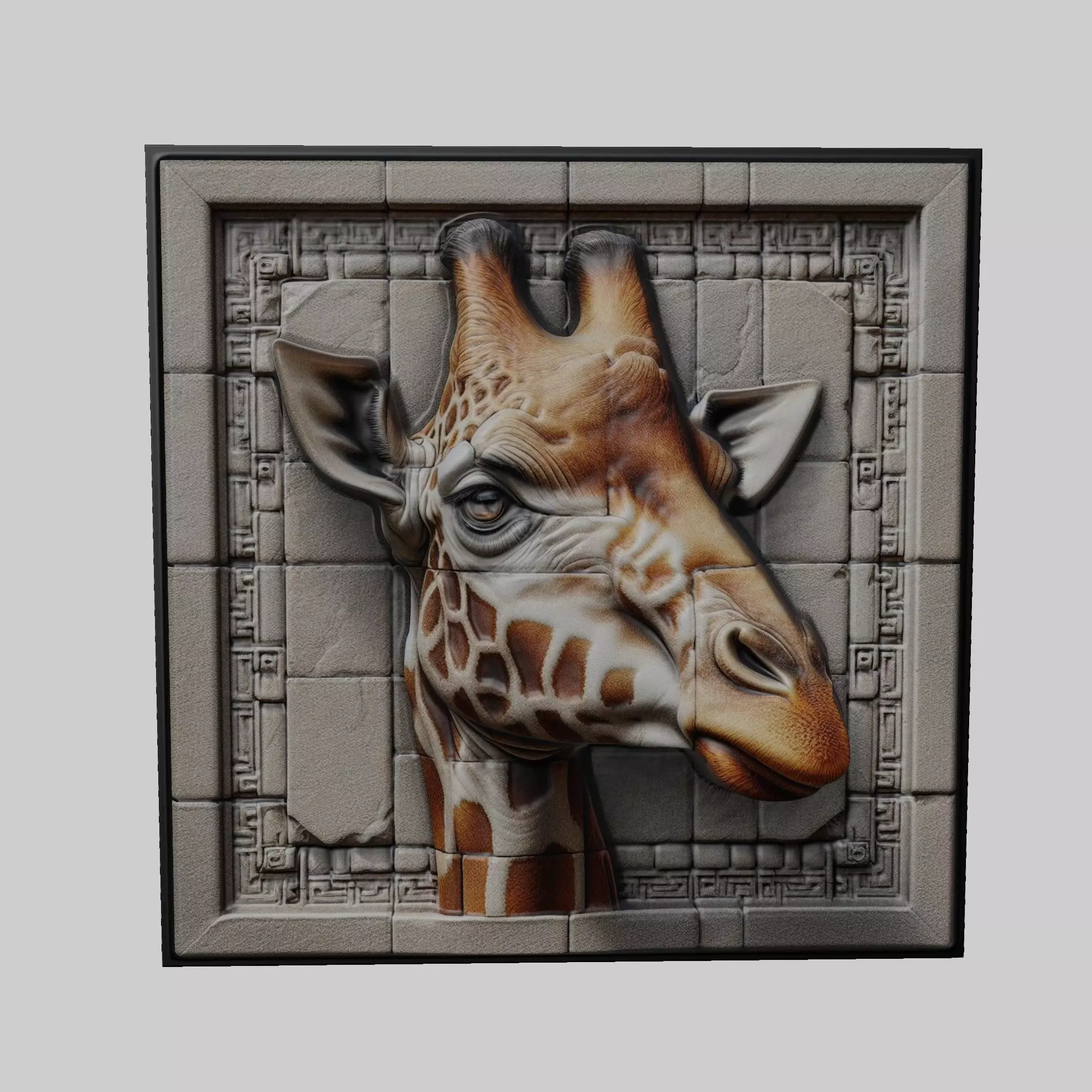 Giraffe Animal 3D print model_0