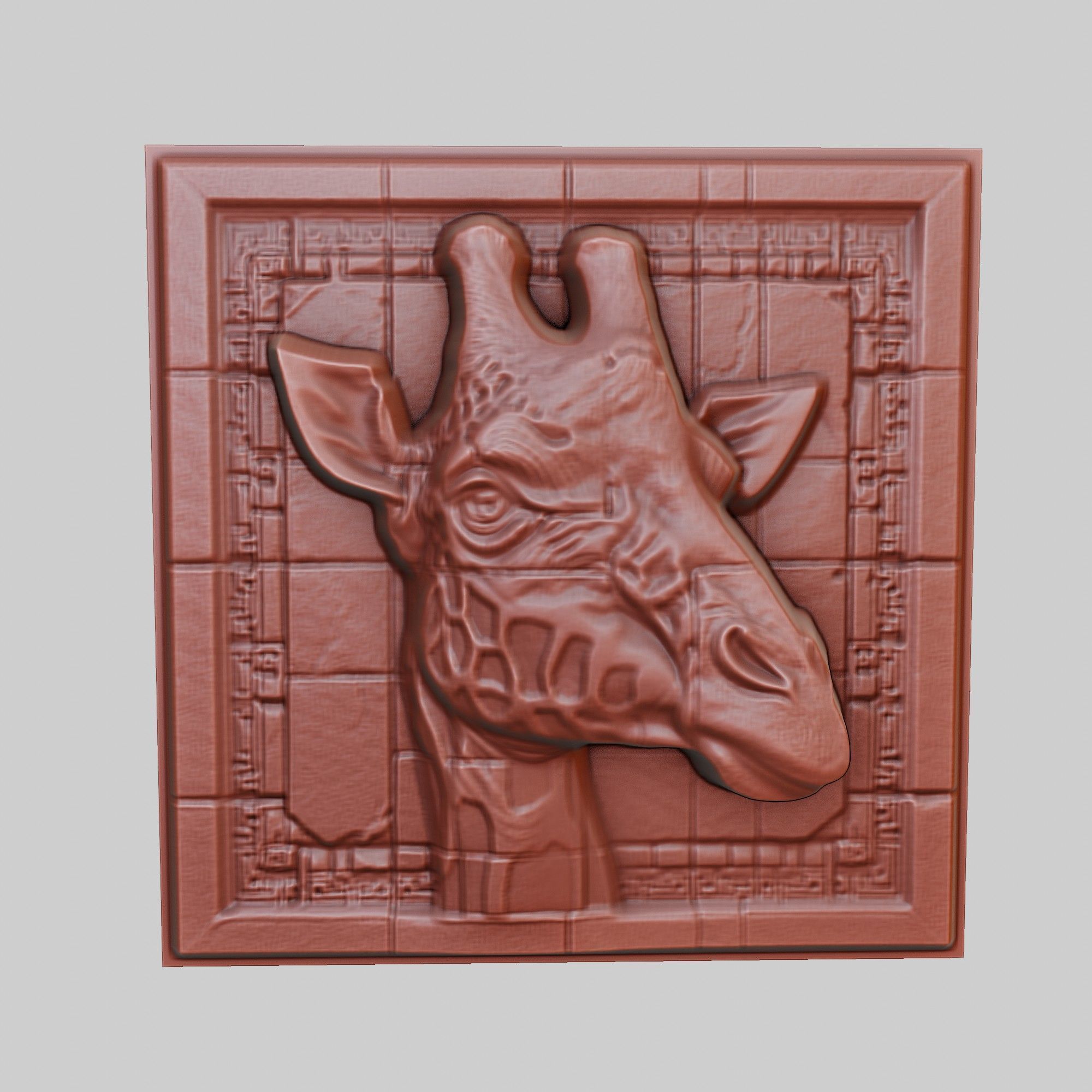 Giraffe Animal 3D print model_2