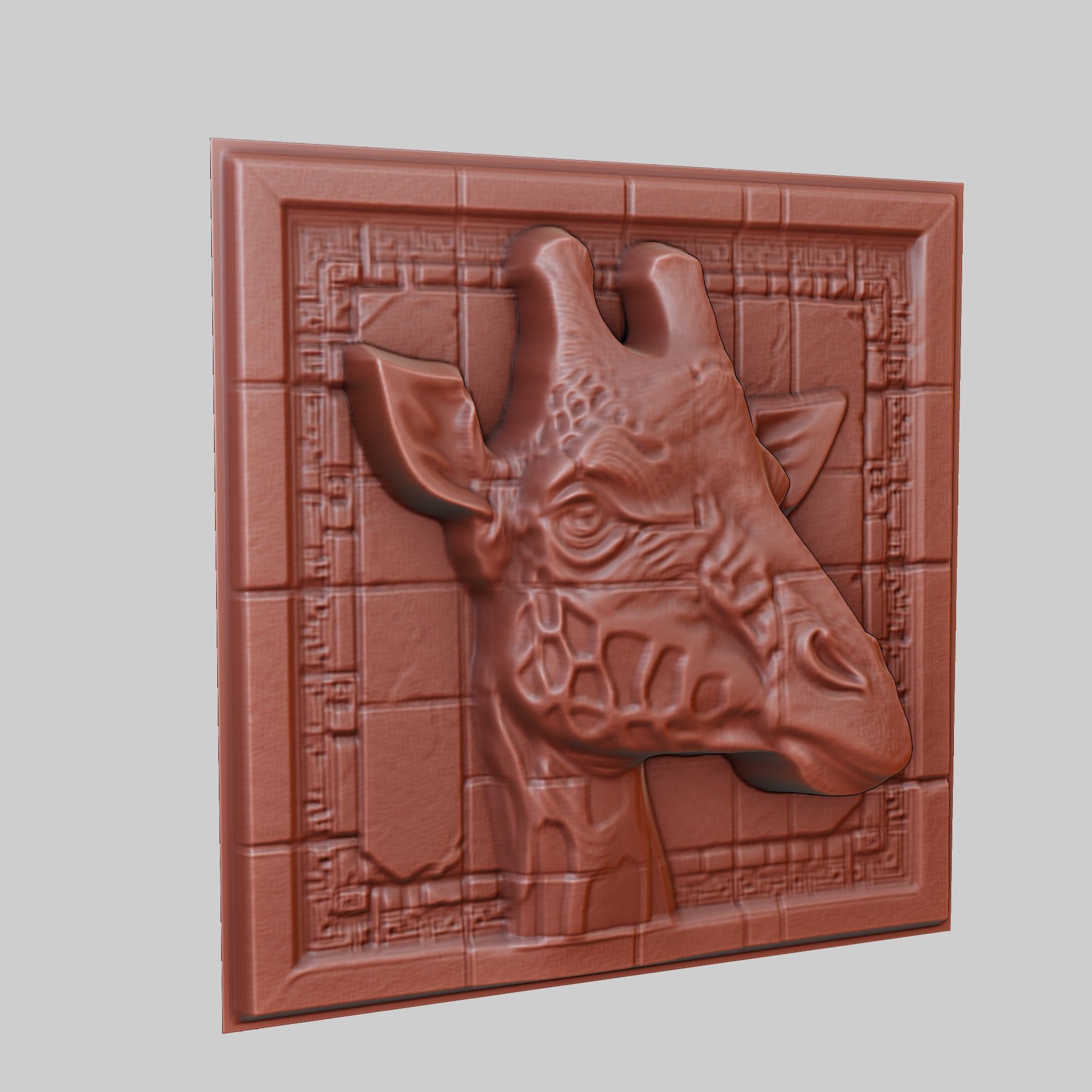 Giraffe Animal 3D print model_3