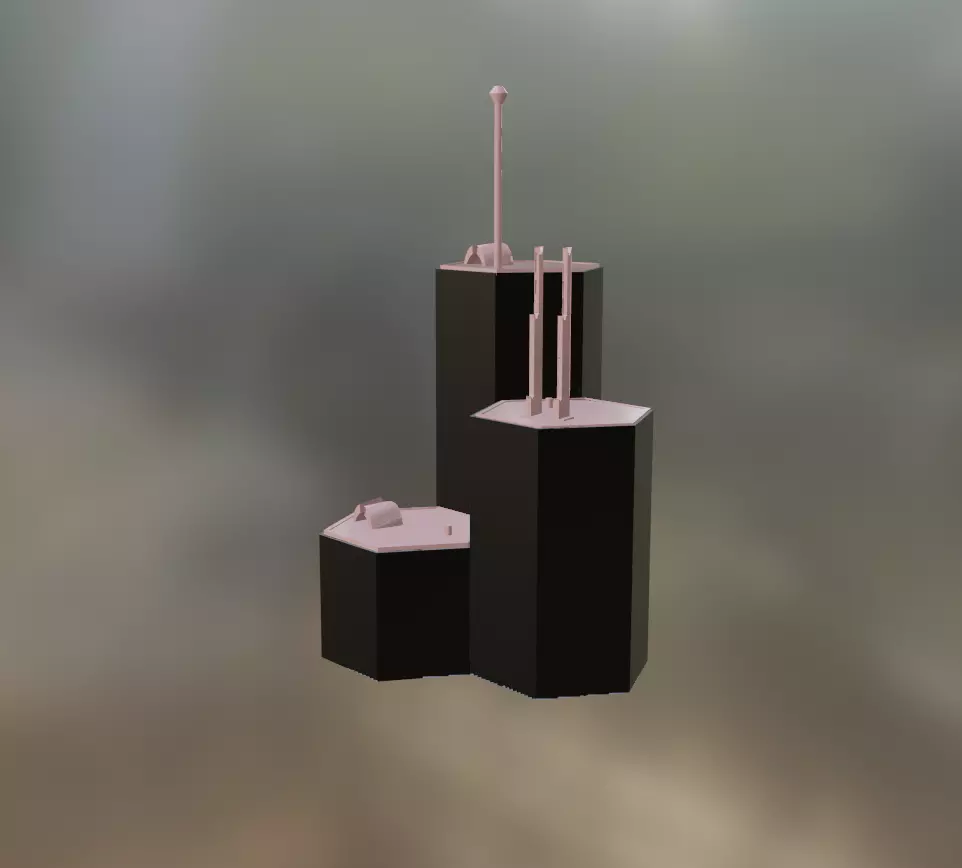 Hex Riser Hex Stand for Action Figures 3D print model_0