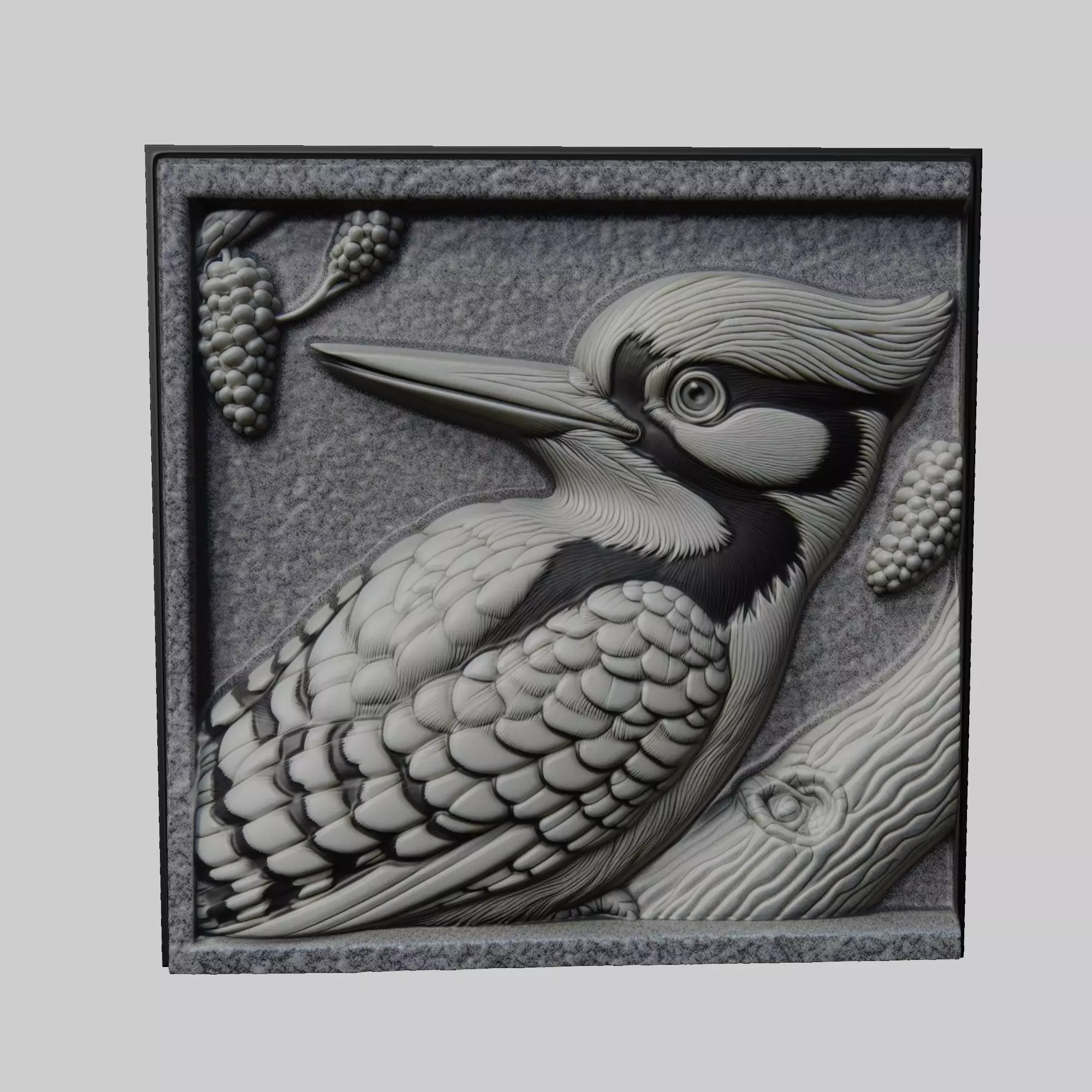Woodpecker Animal 3D print model