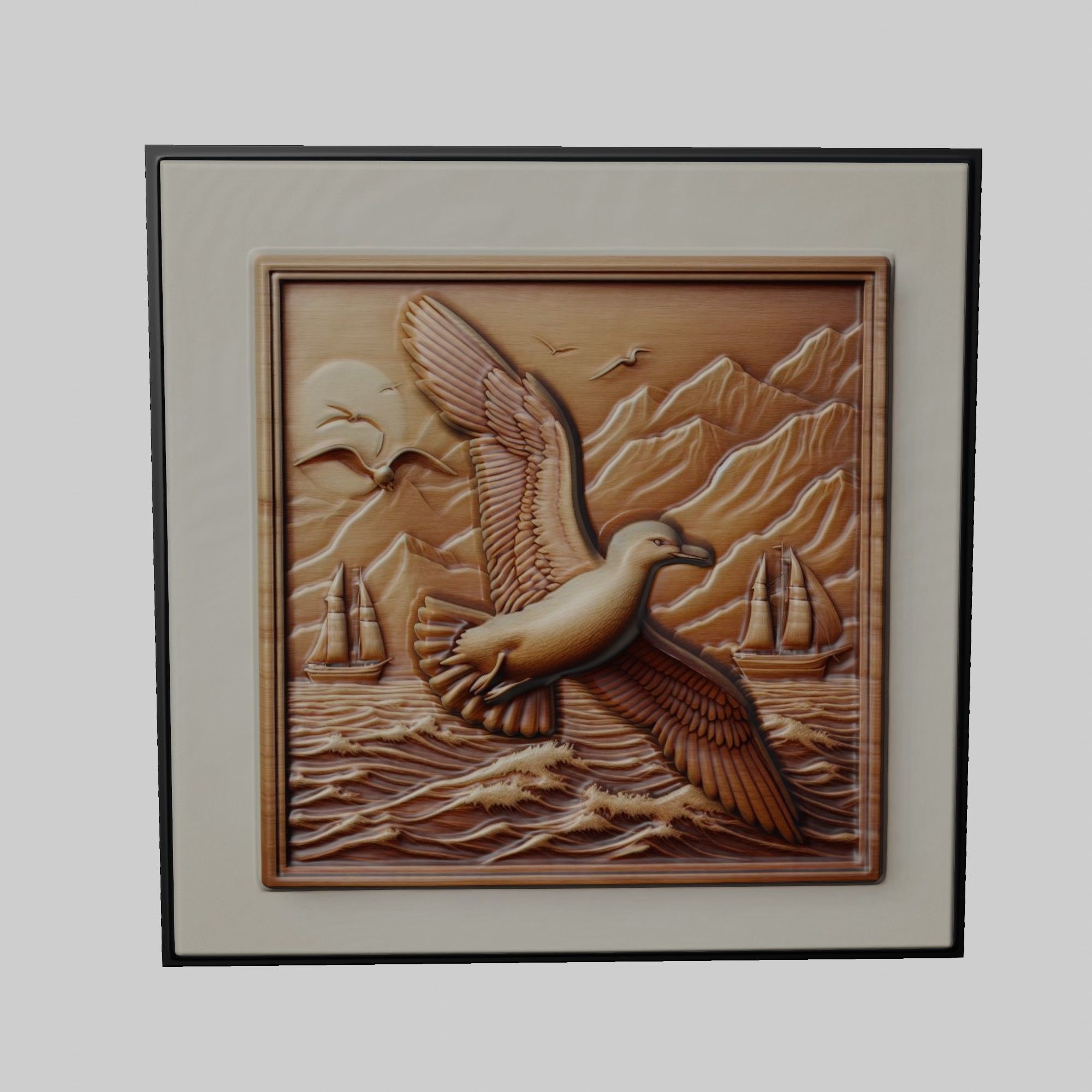 Albatross Animal 3D print model_1