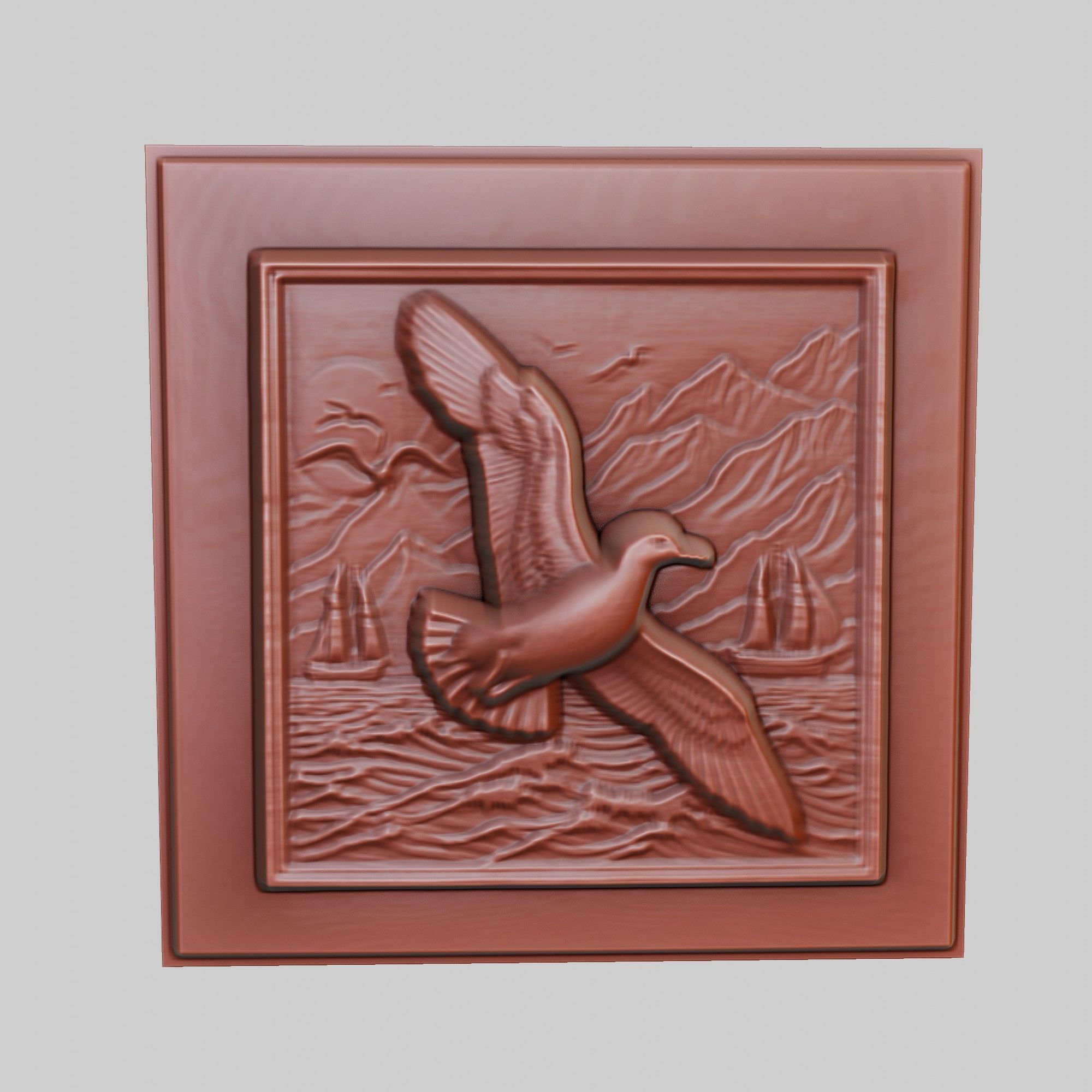 Albatross Animal 3D print model_3