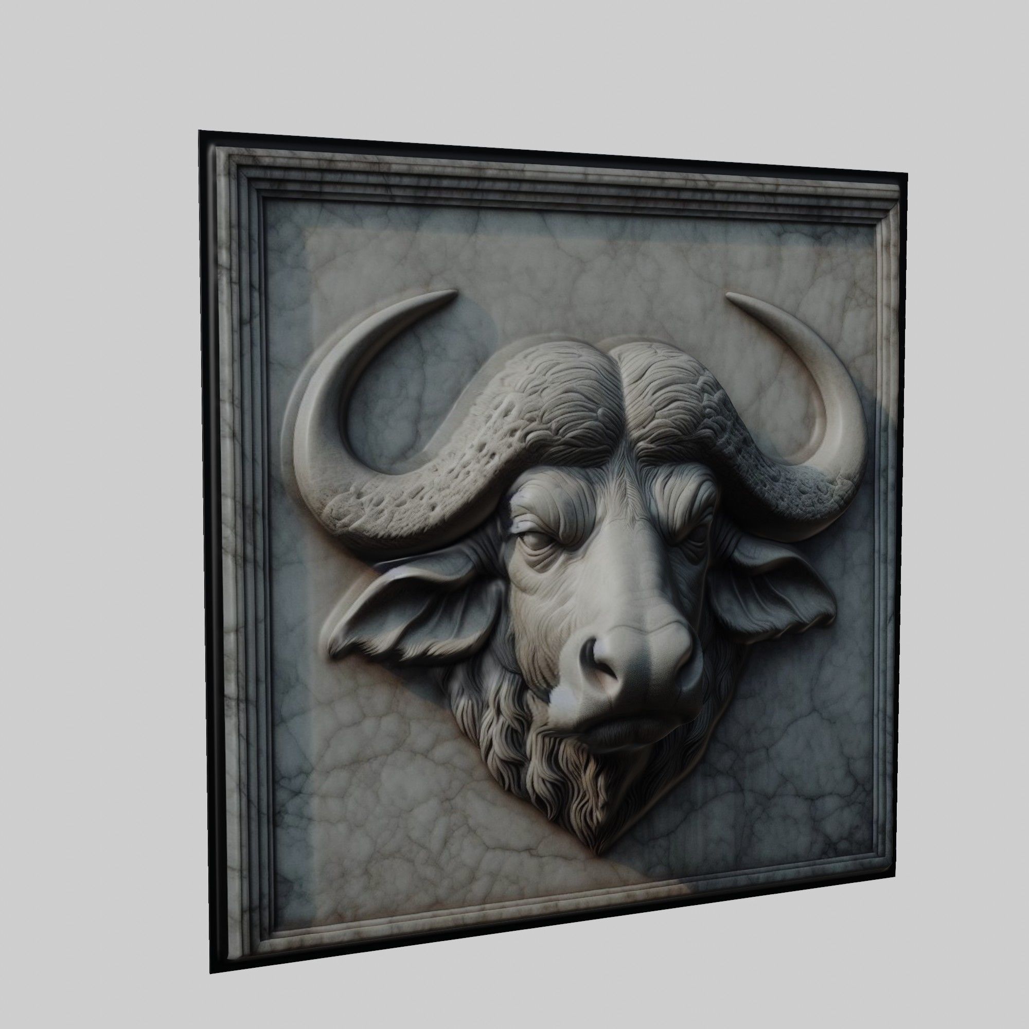 Buffalo Animal 3D print model_1