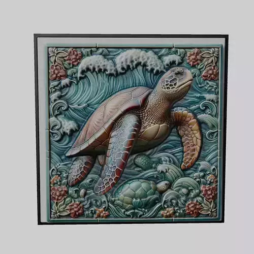 Sea Turtle Animal 3D print model