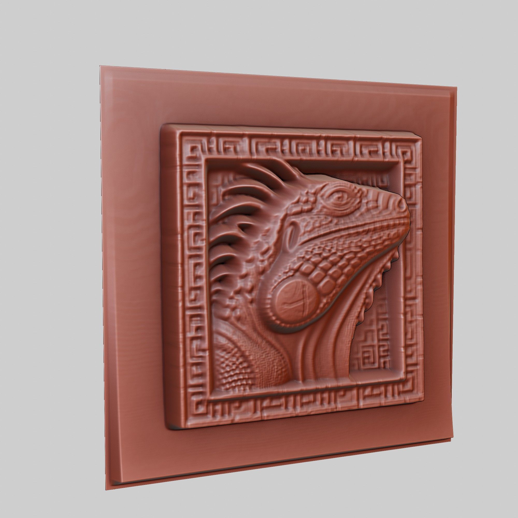 Iguana Animal 3D print model_3