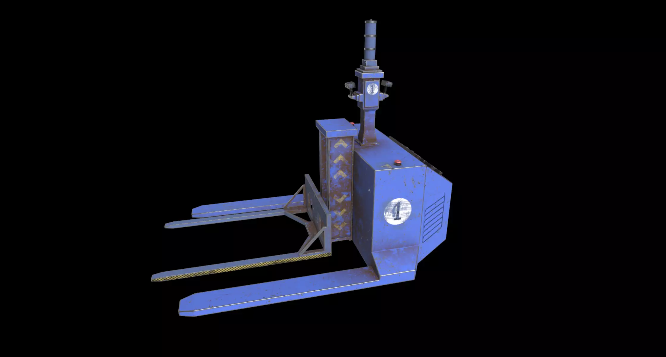 automated forklift 3D model