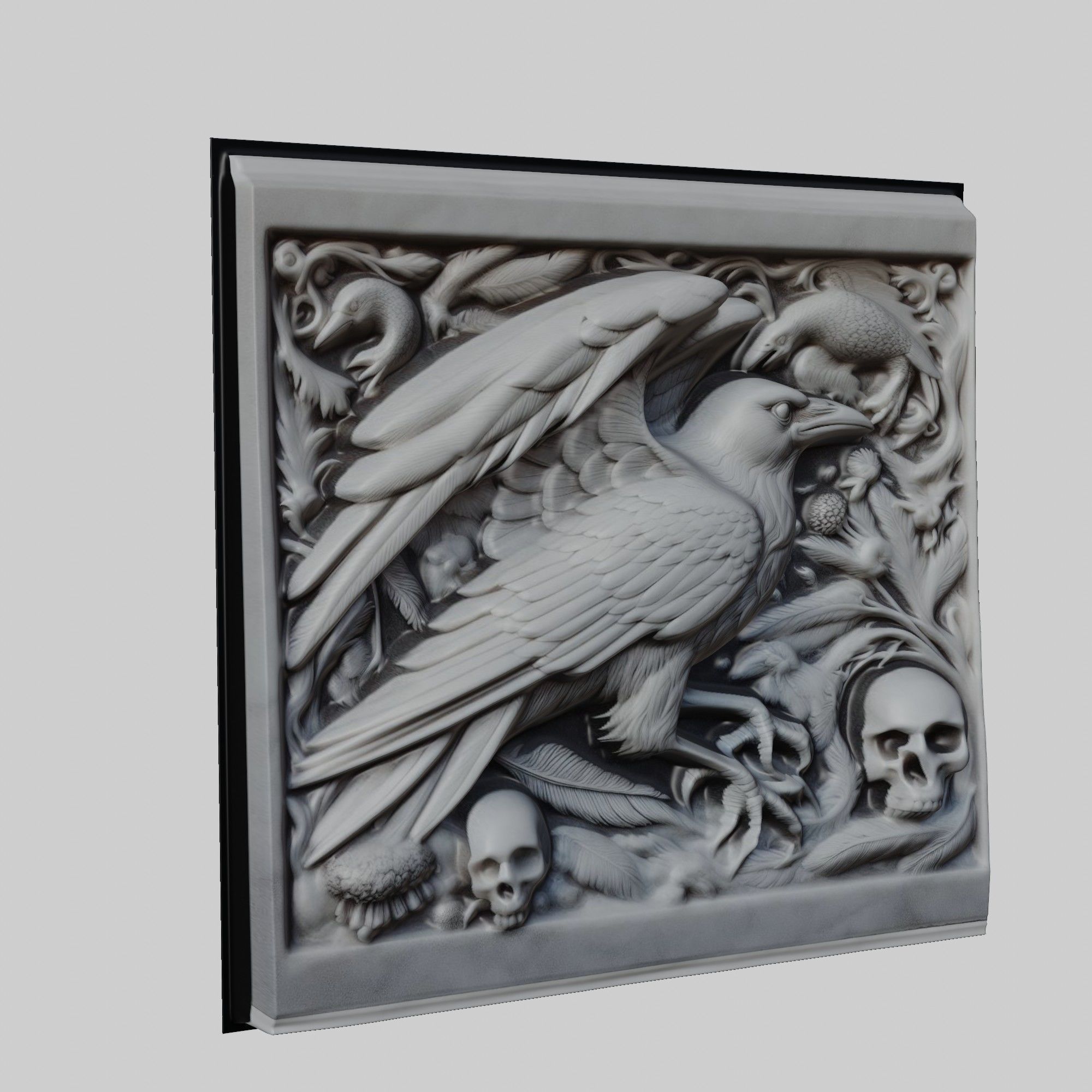 Crow Animal 3D print model_1