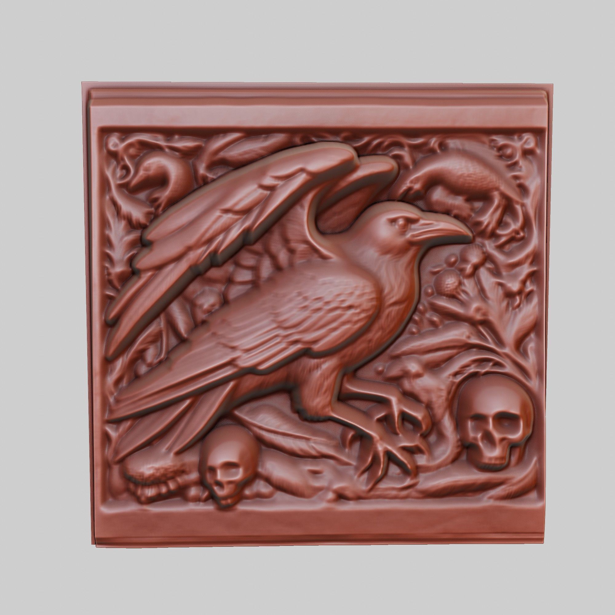 Crow Animal 3D print model_2