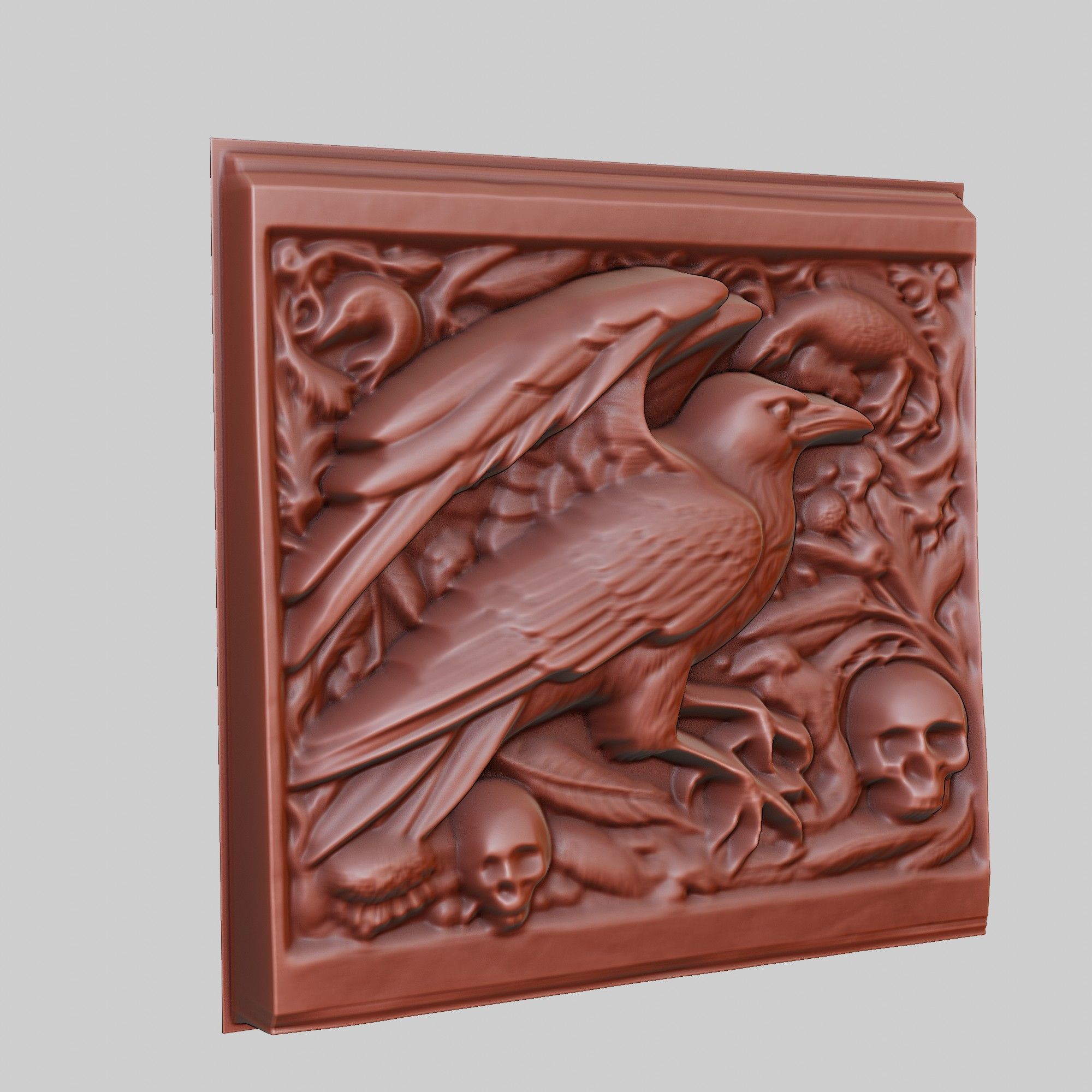 Crow Animal 3D print model_3