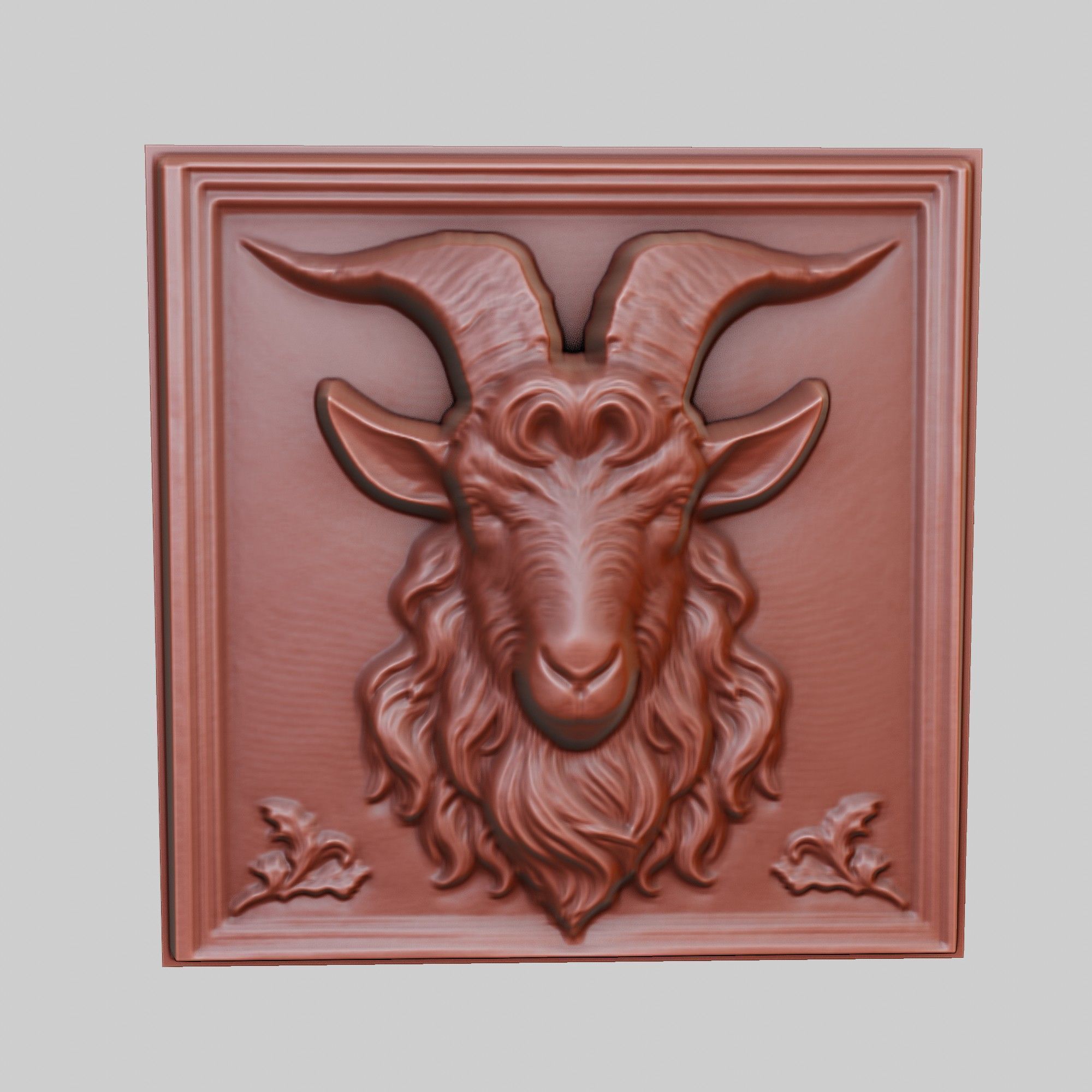 Goat Animal 3D print model_2