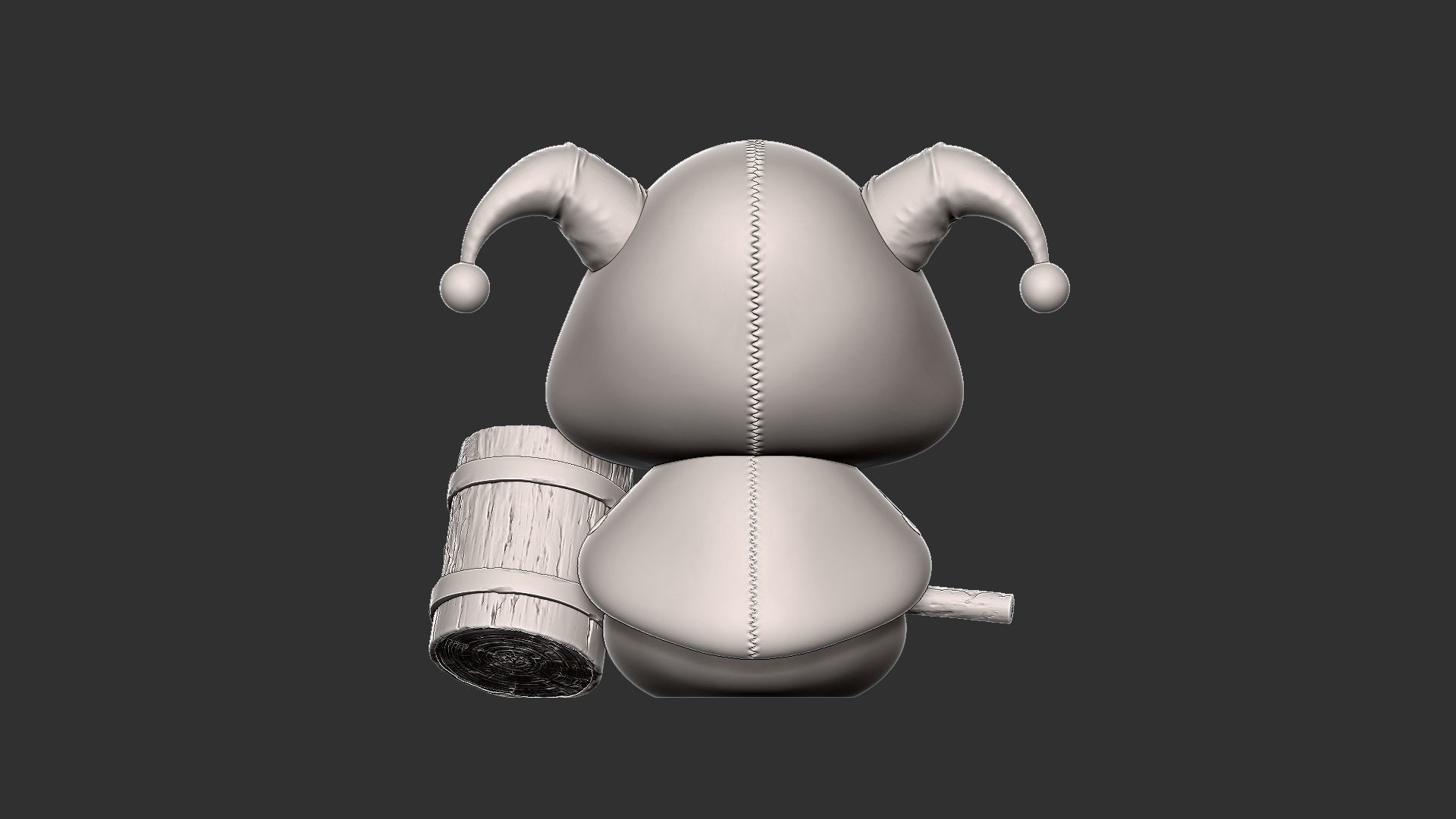 eevee harley quinn style 3D print model_6