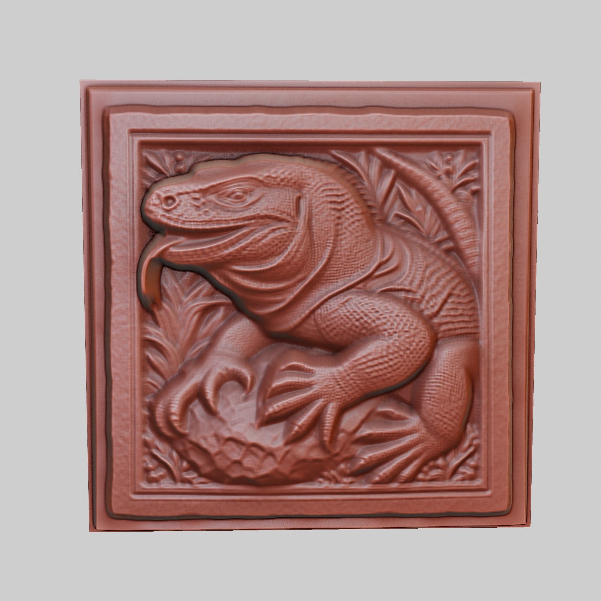 Komodo Dragon Animal 3D print model_2