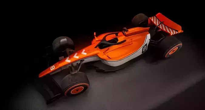 F1 3D model Low-poly 3D model