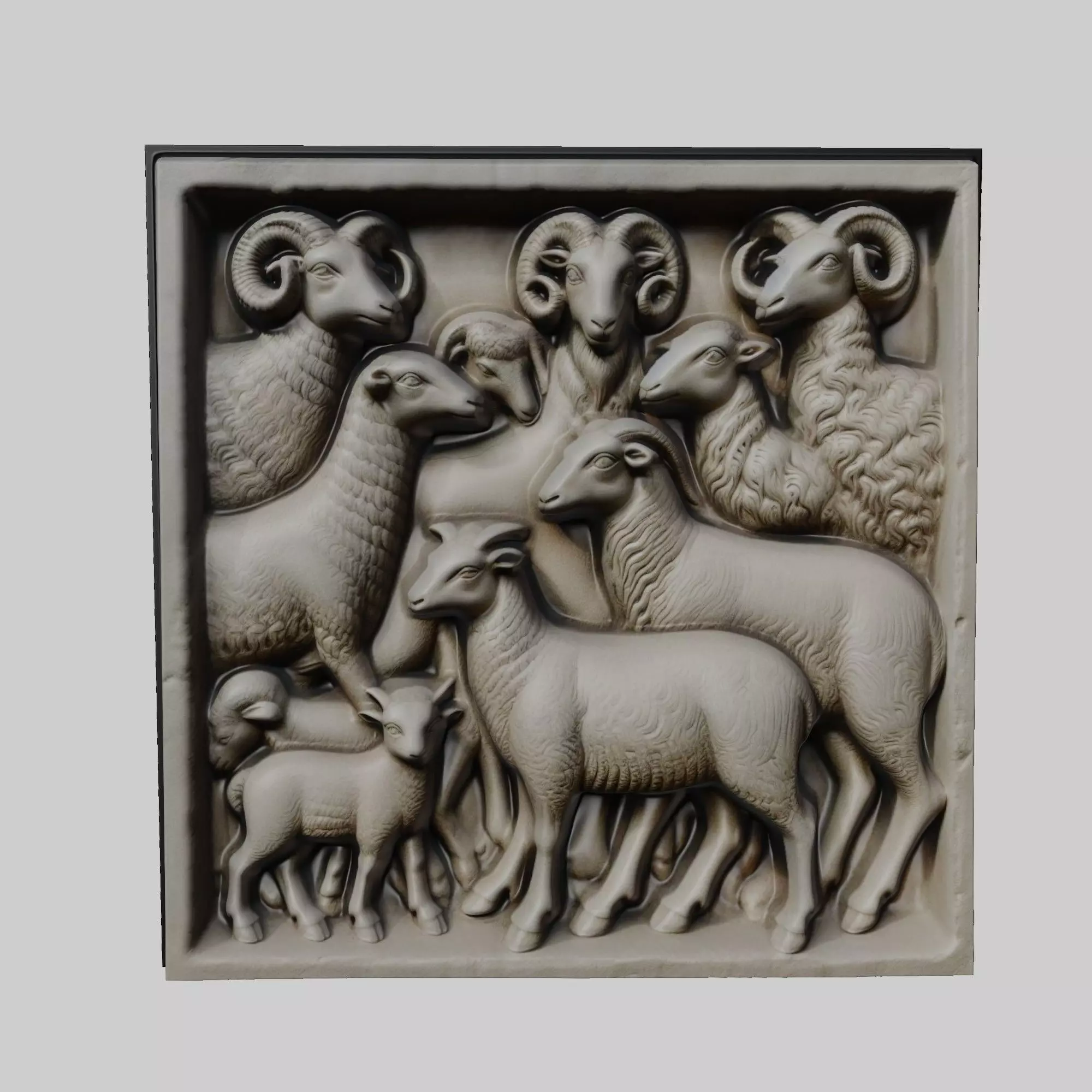 Lamb Animal 3D print model_0