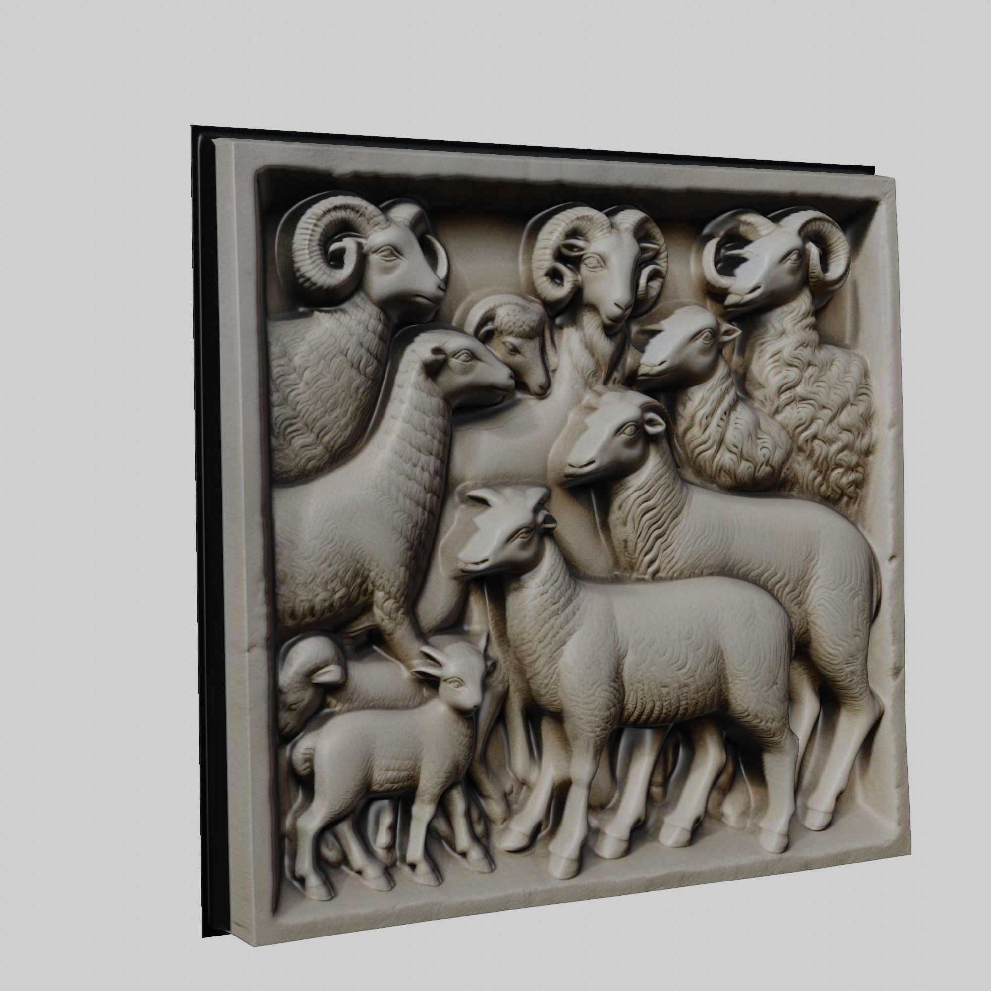 Lamb Animal 3D print model_1