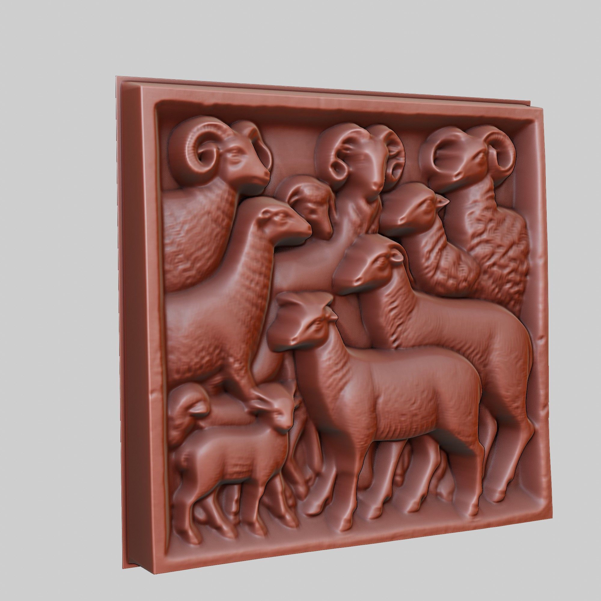 Lamb Animal 3D print model_3