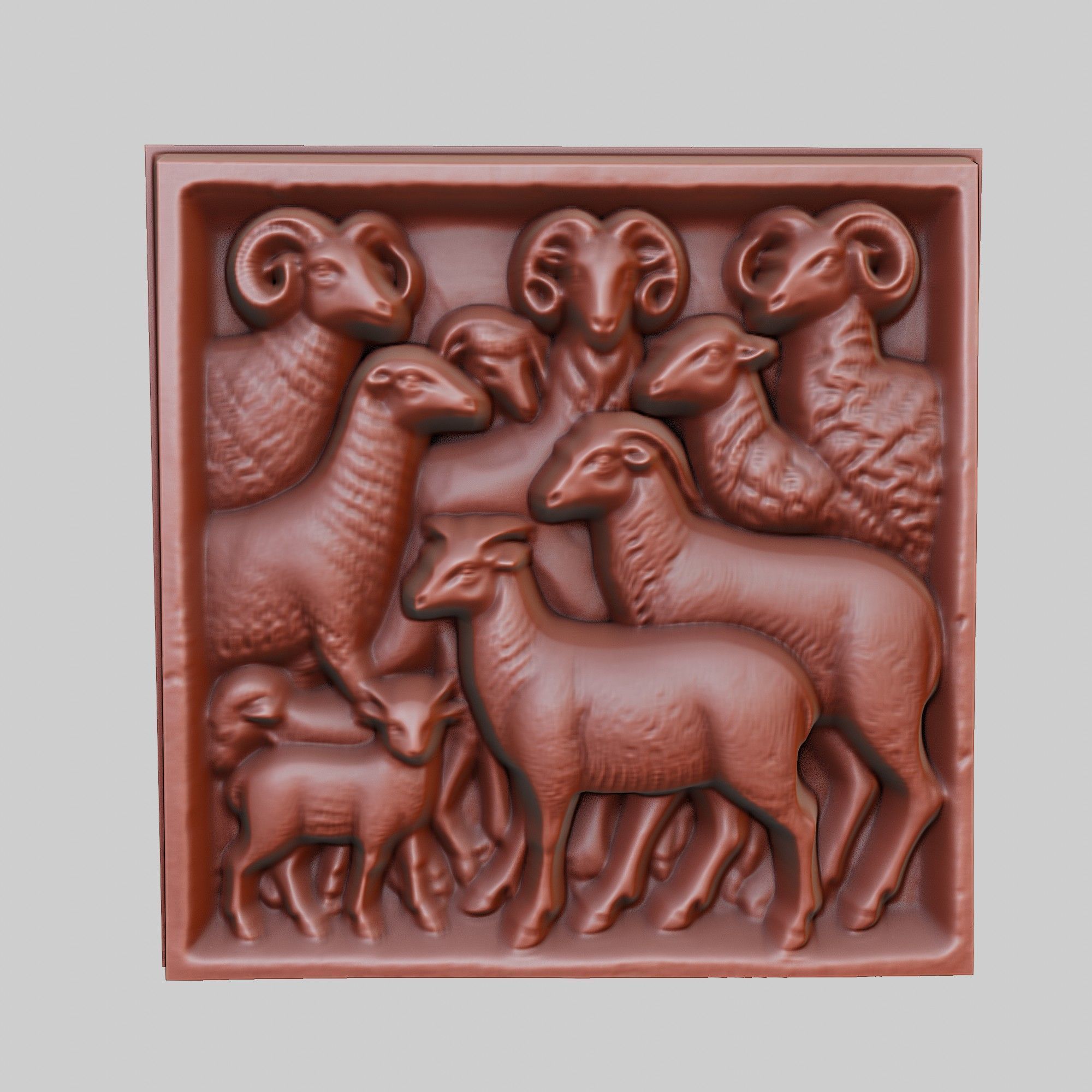 Lamb Animal 3D print model_2