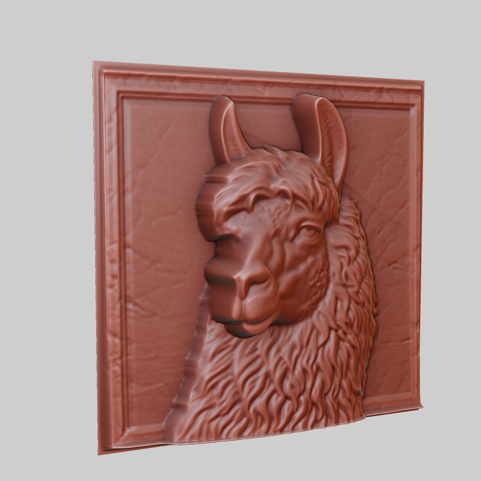 Llama Animal 3D print model_3