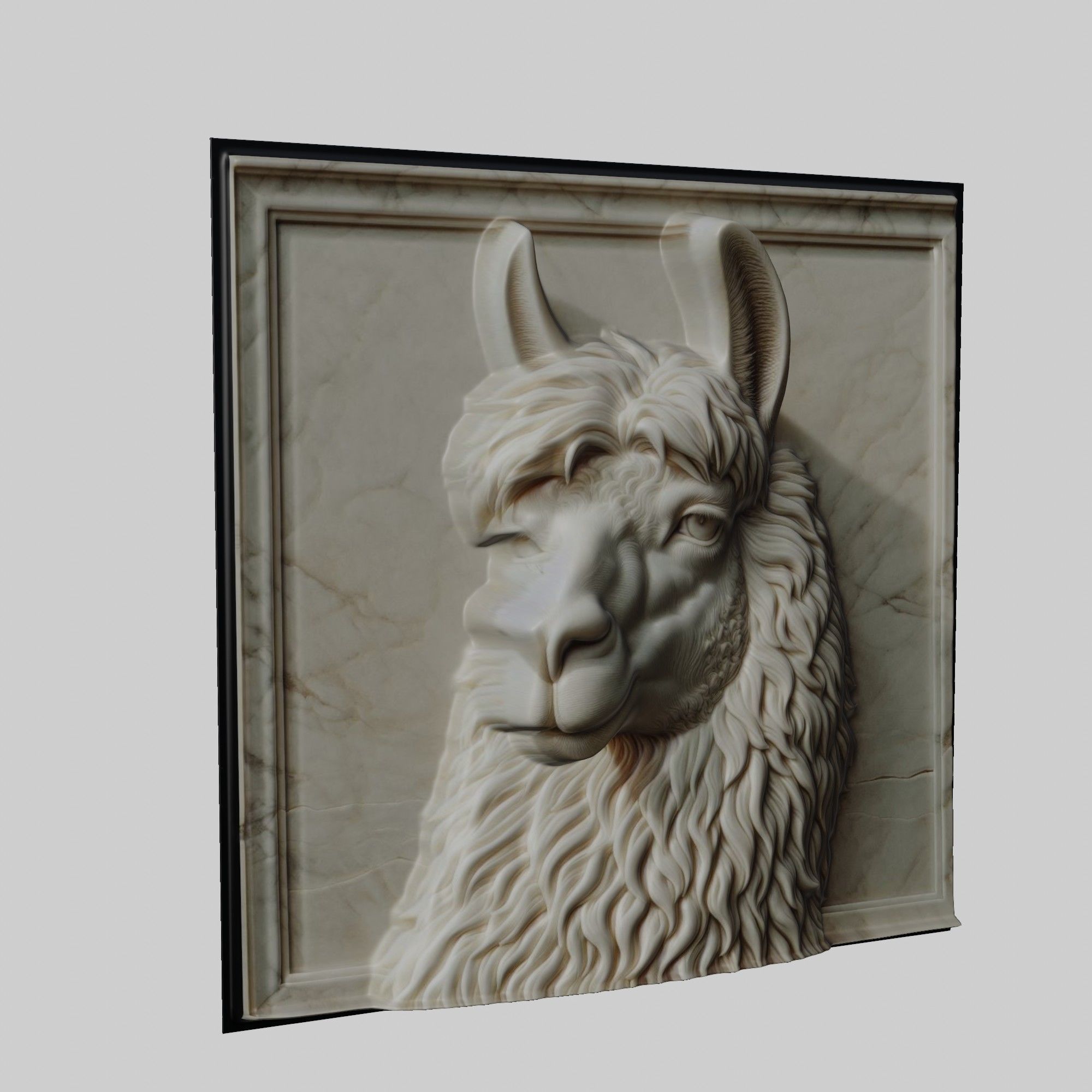 Llama Animal 3D print model_1