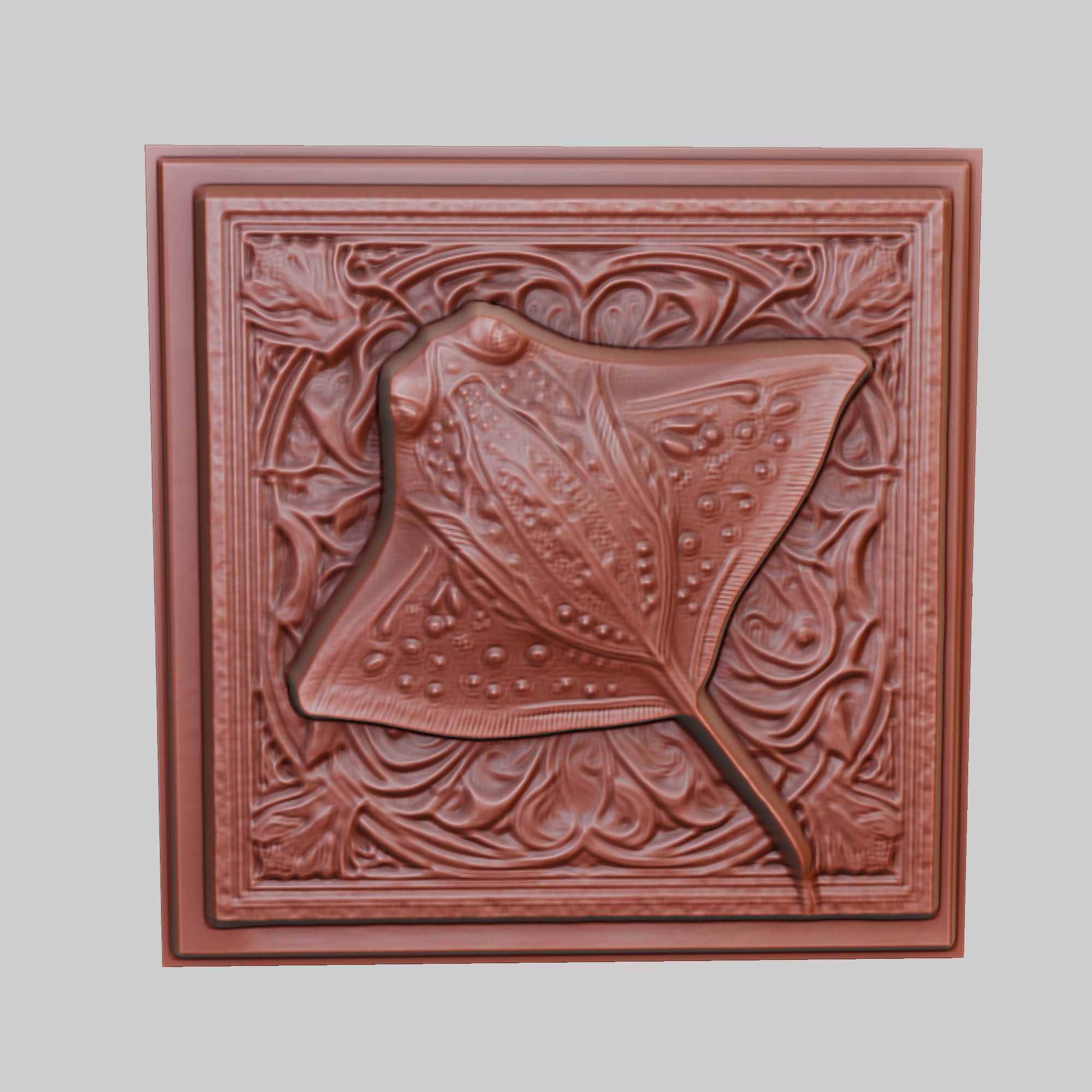 Stingray Animal 3D print model_2