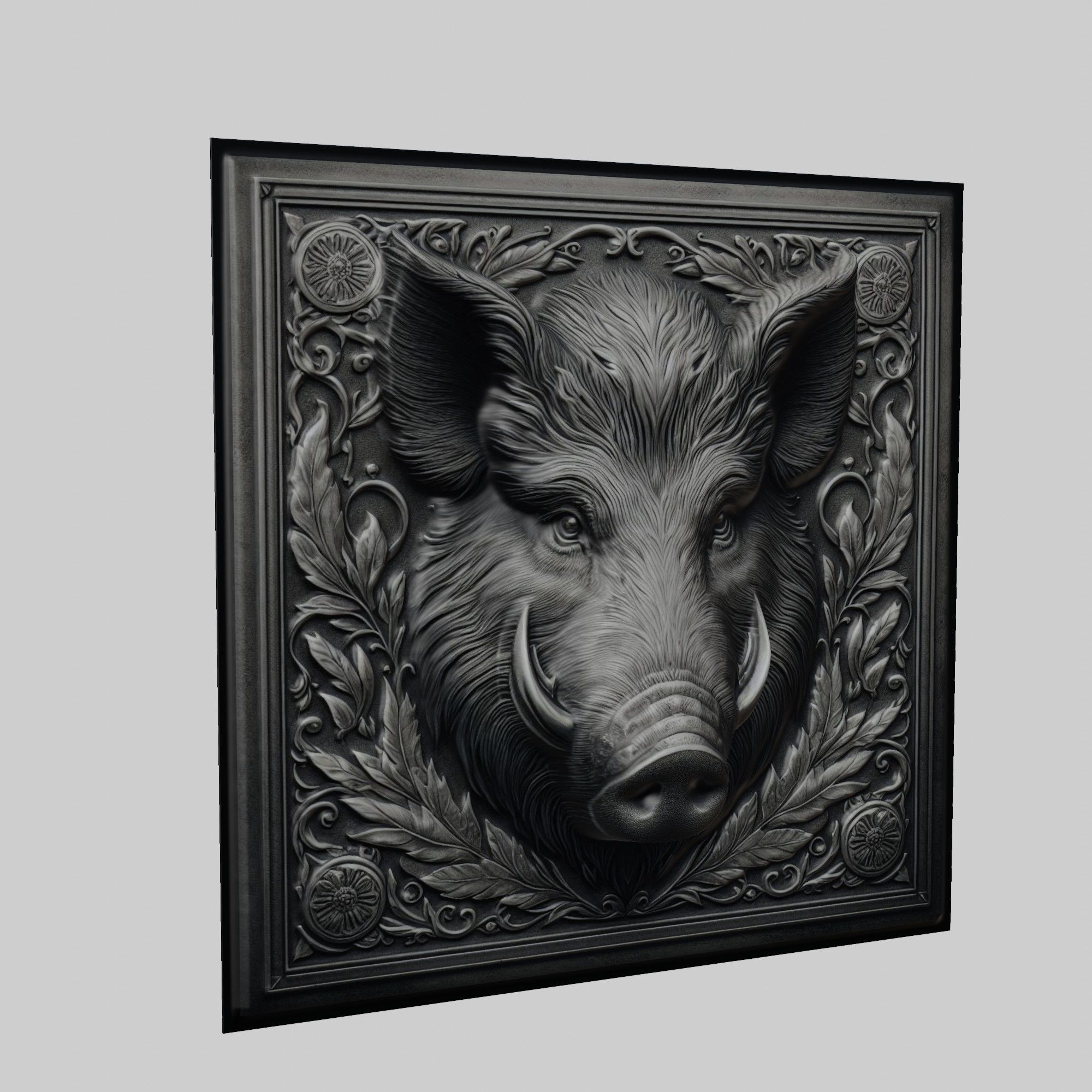 Wild Boar Animal 3D print model_1