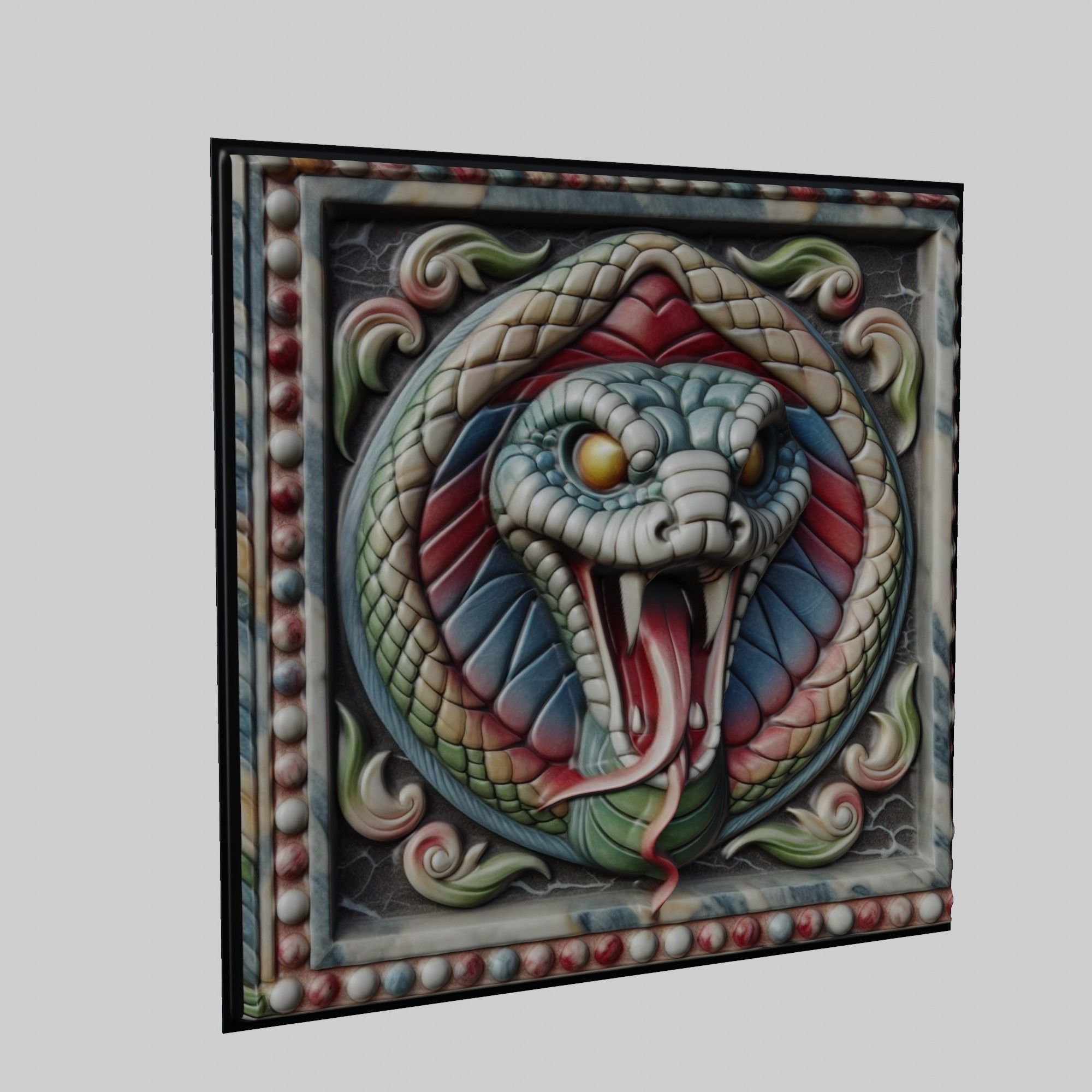 Snake Animal 3D print model_1