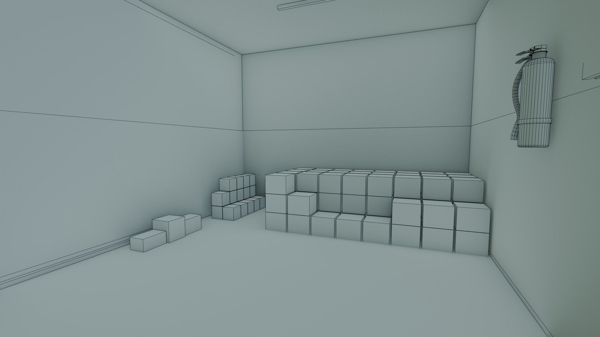 Basement Area - Game Ready - PBR Low-poly 3D model_29