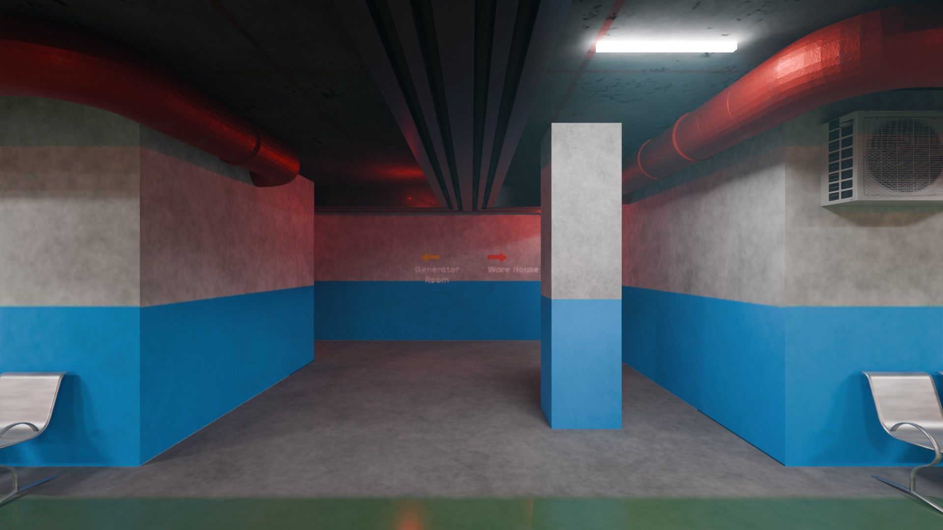 Basement Area - Game Ready - PBR Low-poly 3D model_5