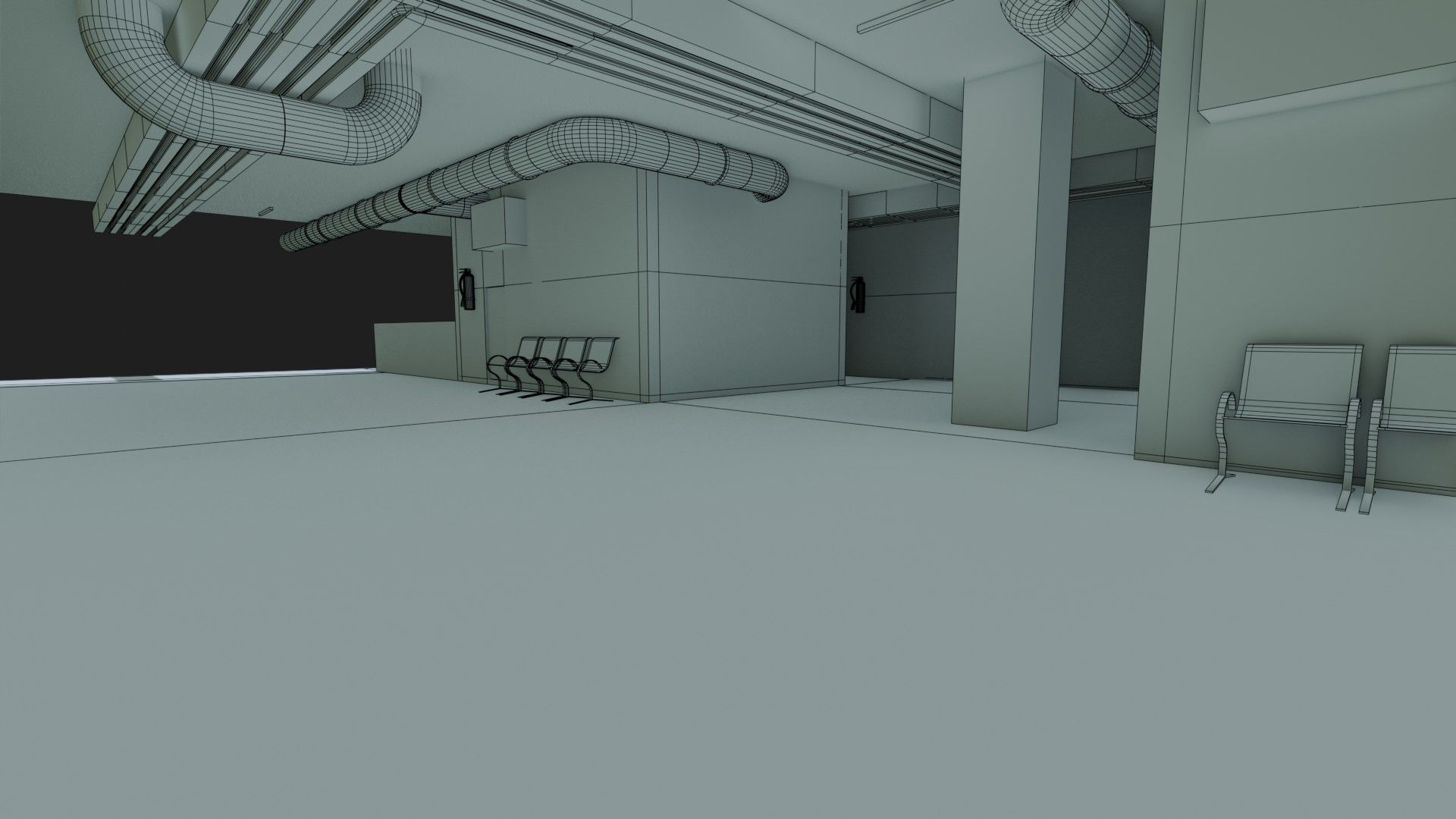 Basement Area - Game Ready - PBR Low-poly 3D model_18