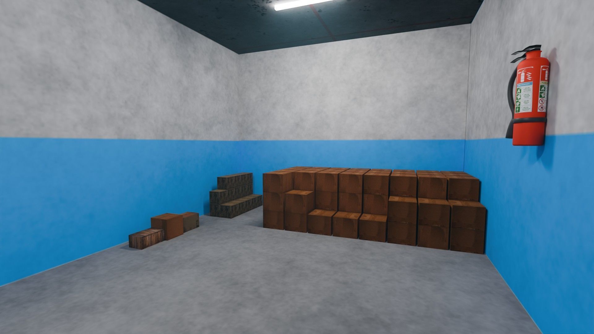 Basement Area - Game Ready - PBR Low-poly 3D model_14