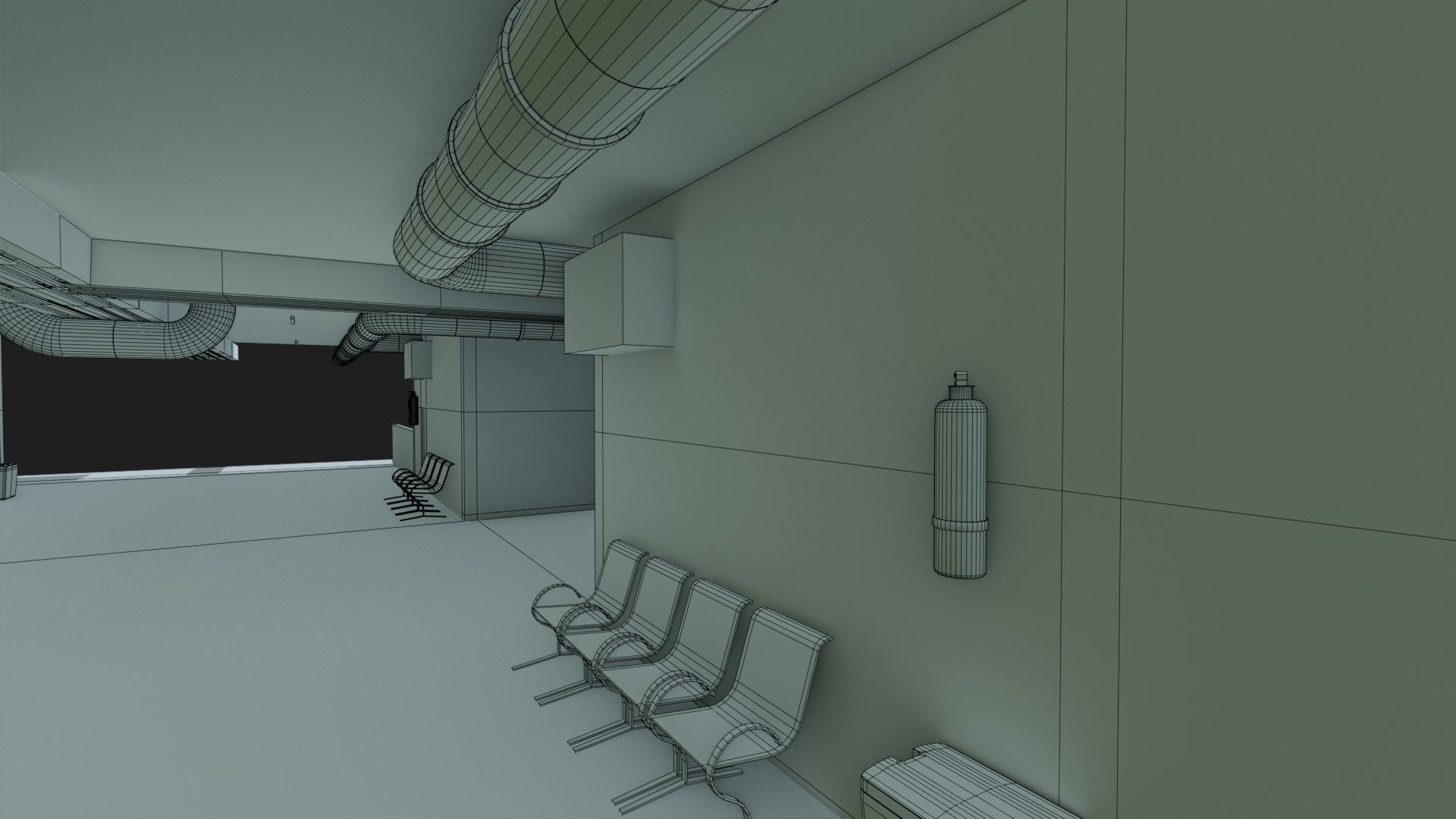 Basement Area - Game Ready - PBR Low-poly 3D model_25