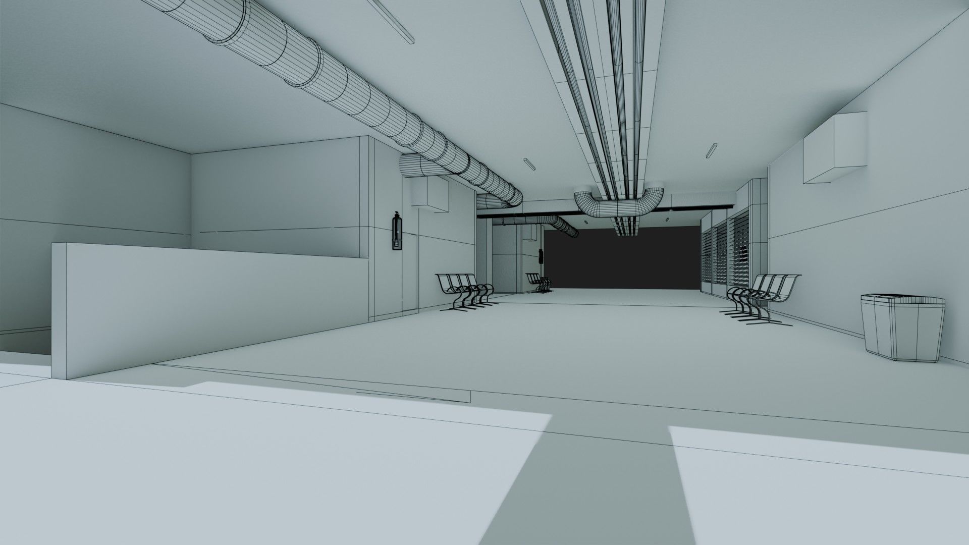 Basement Area - Game Ready - PBR Low-poly 3D model_17