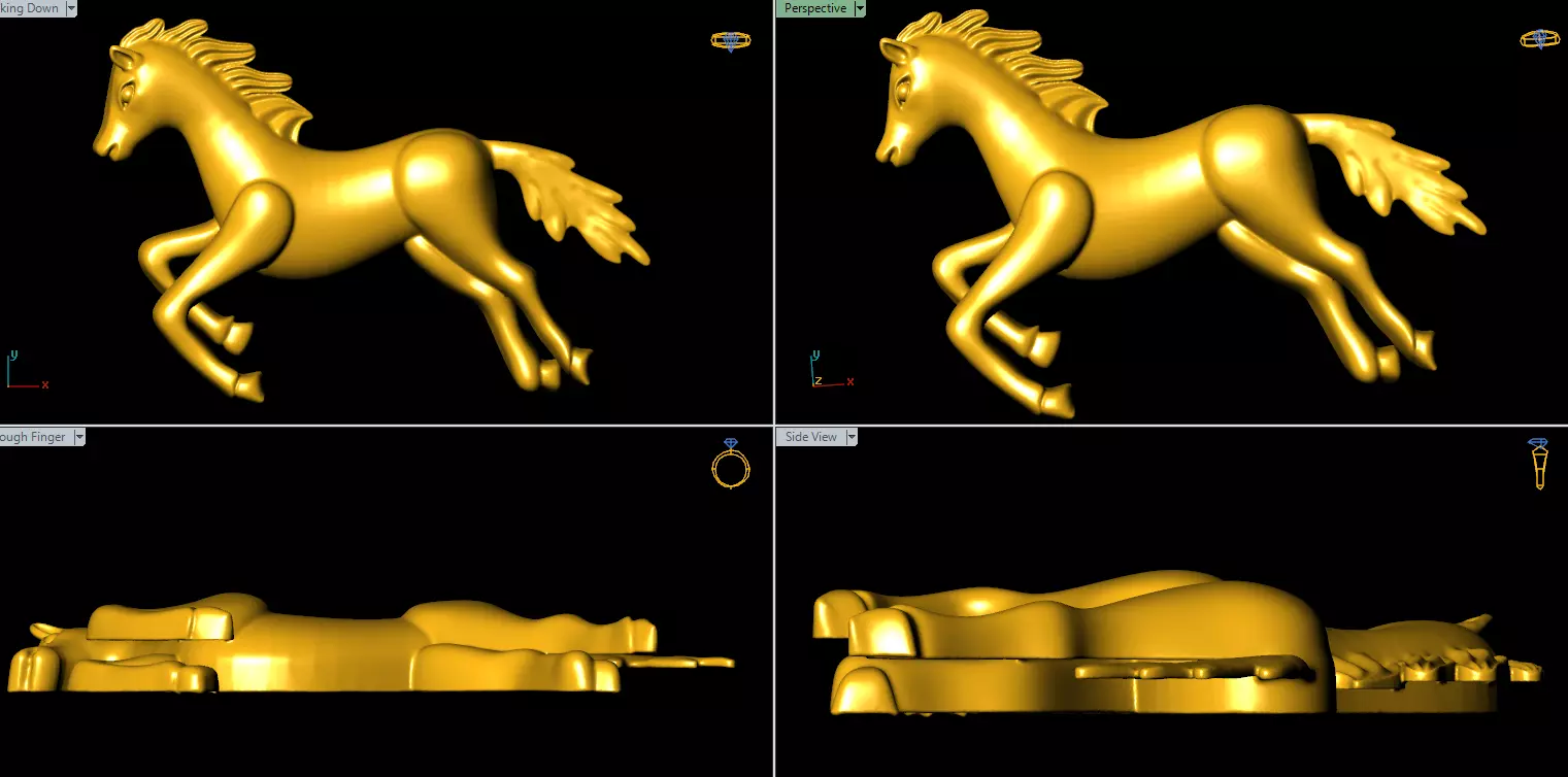 horse 3D print model_0