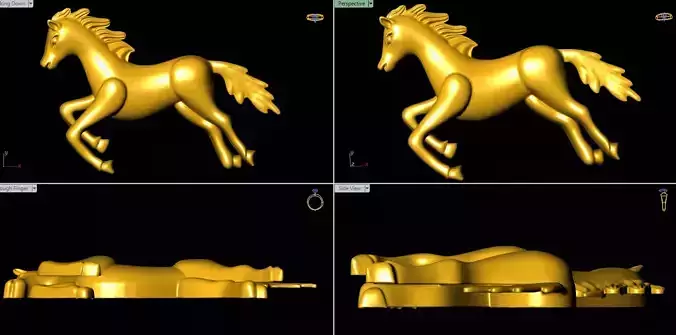 horse 3D print model