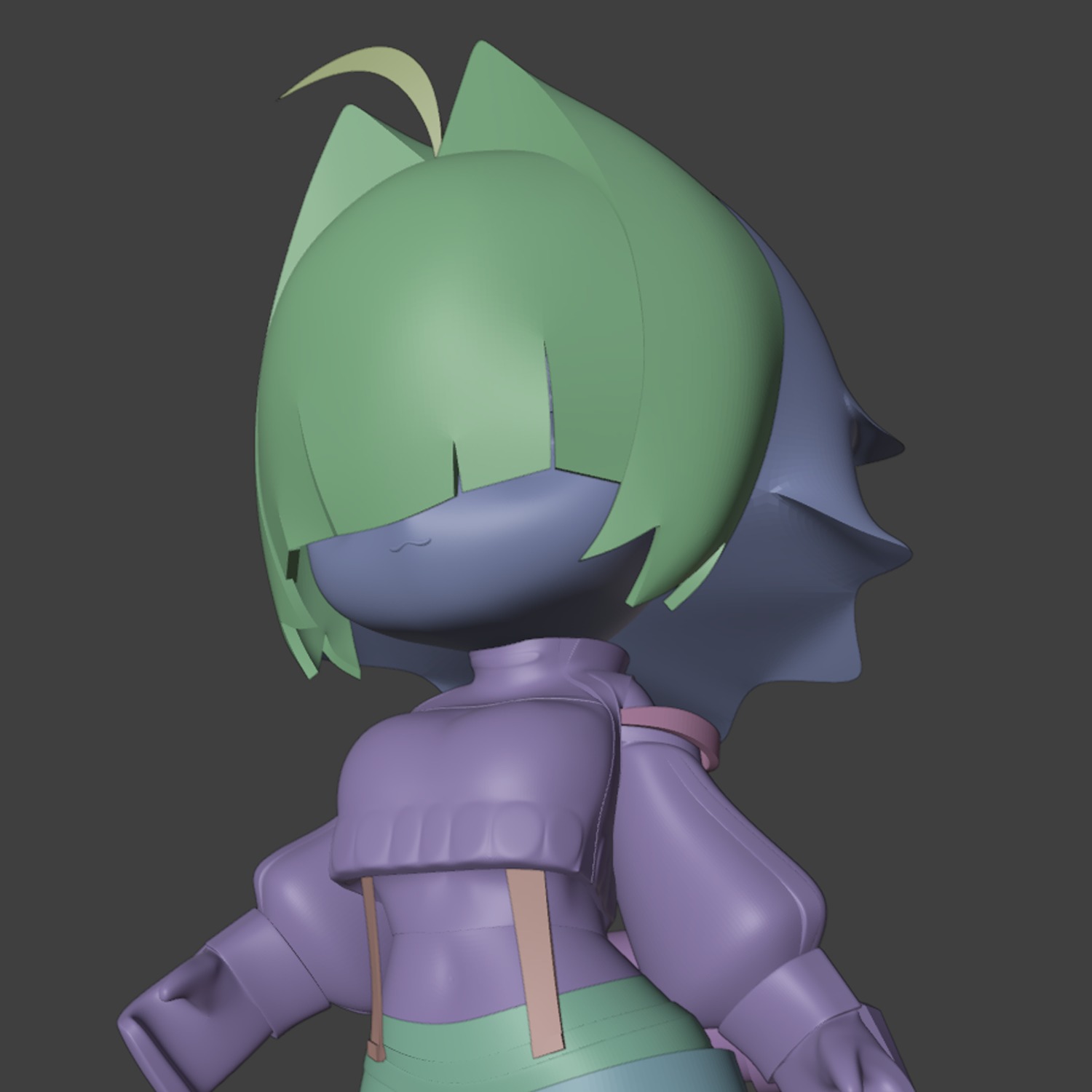 Elegg Chibi figure - Nikke 3D print model_4