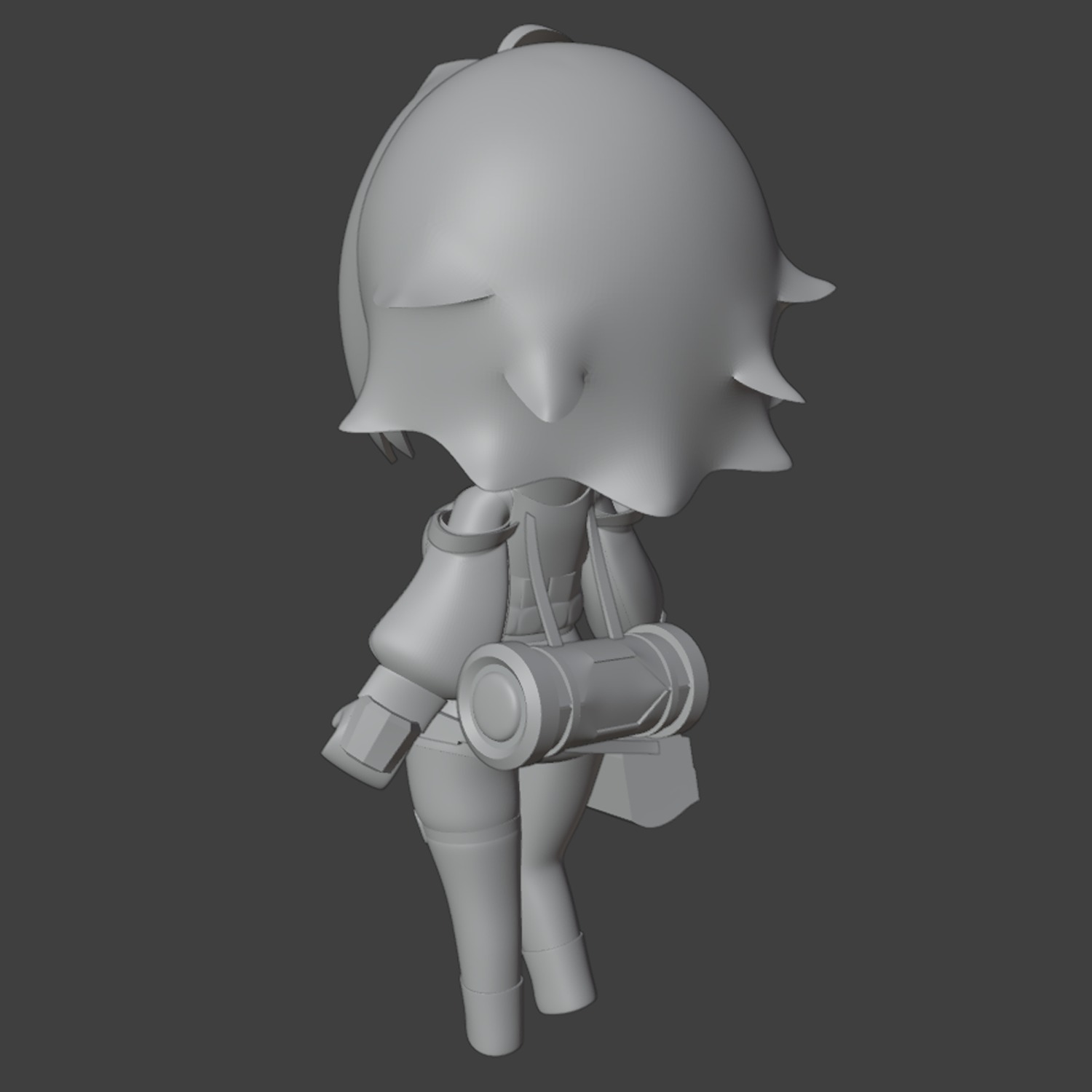 Elegg Chibi figure - Nikke 3D print model_2