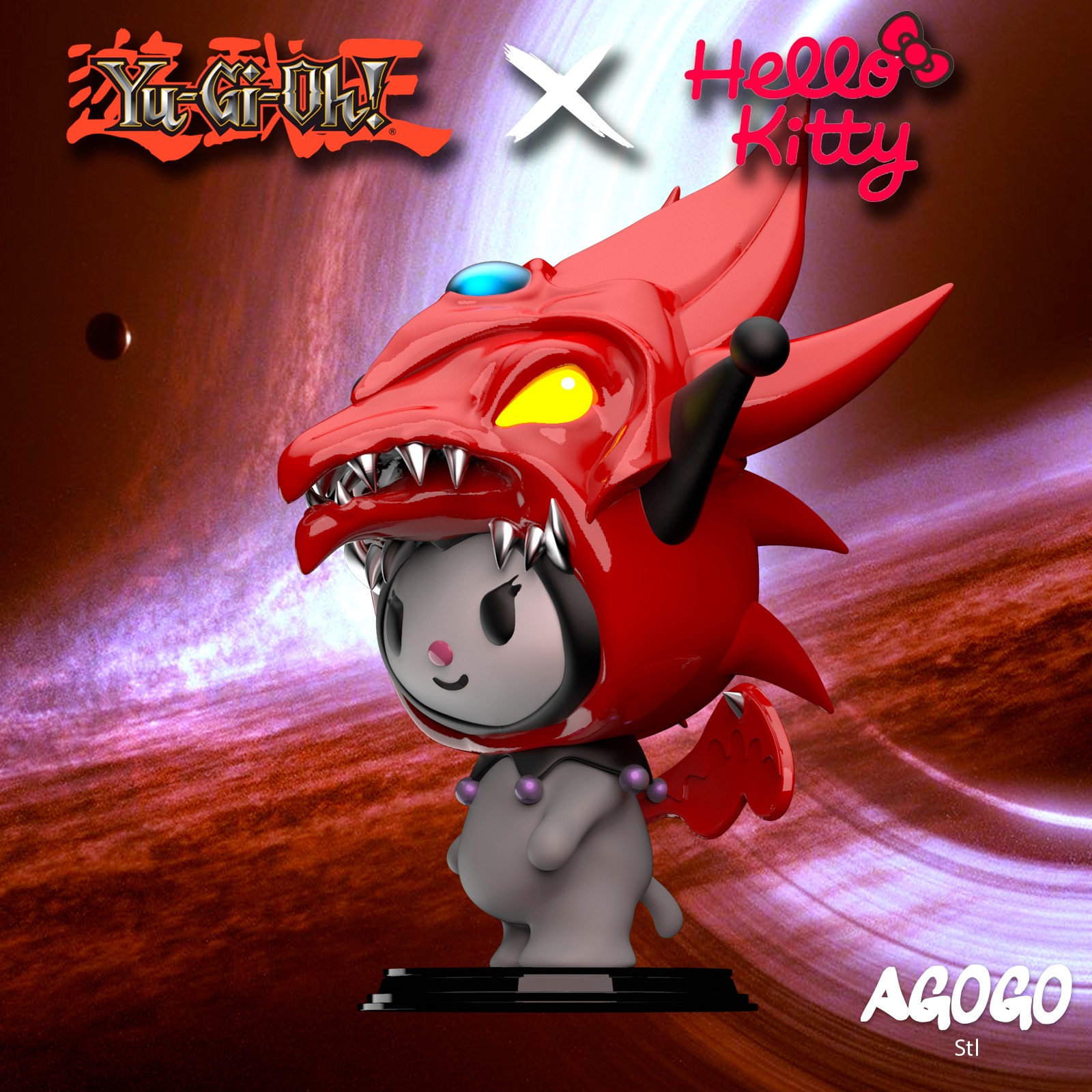 Kuromi - Slifer 3D print model_2