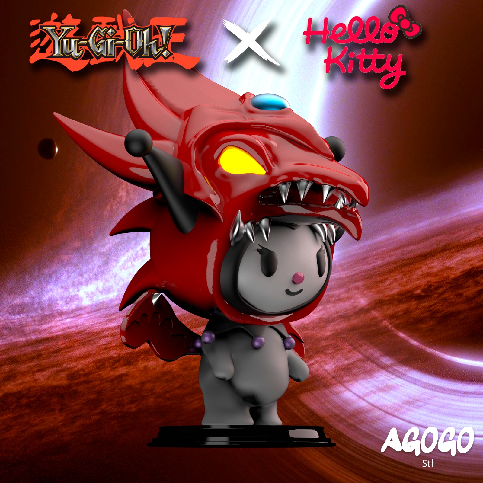 Kuromi - Slifer 3D print model_1